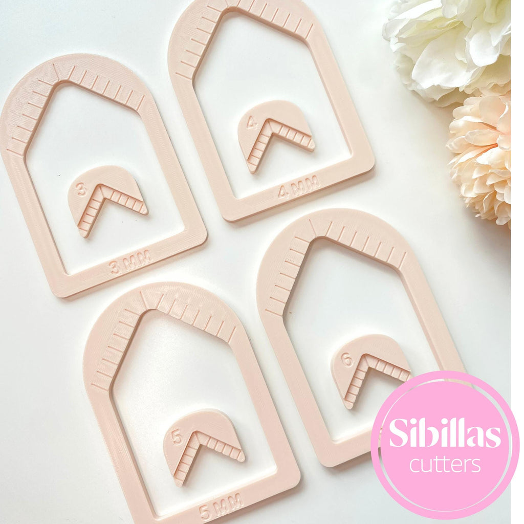 DIY jewelry tool: polymer clay bead hole maker and cutter set for charms