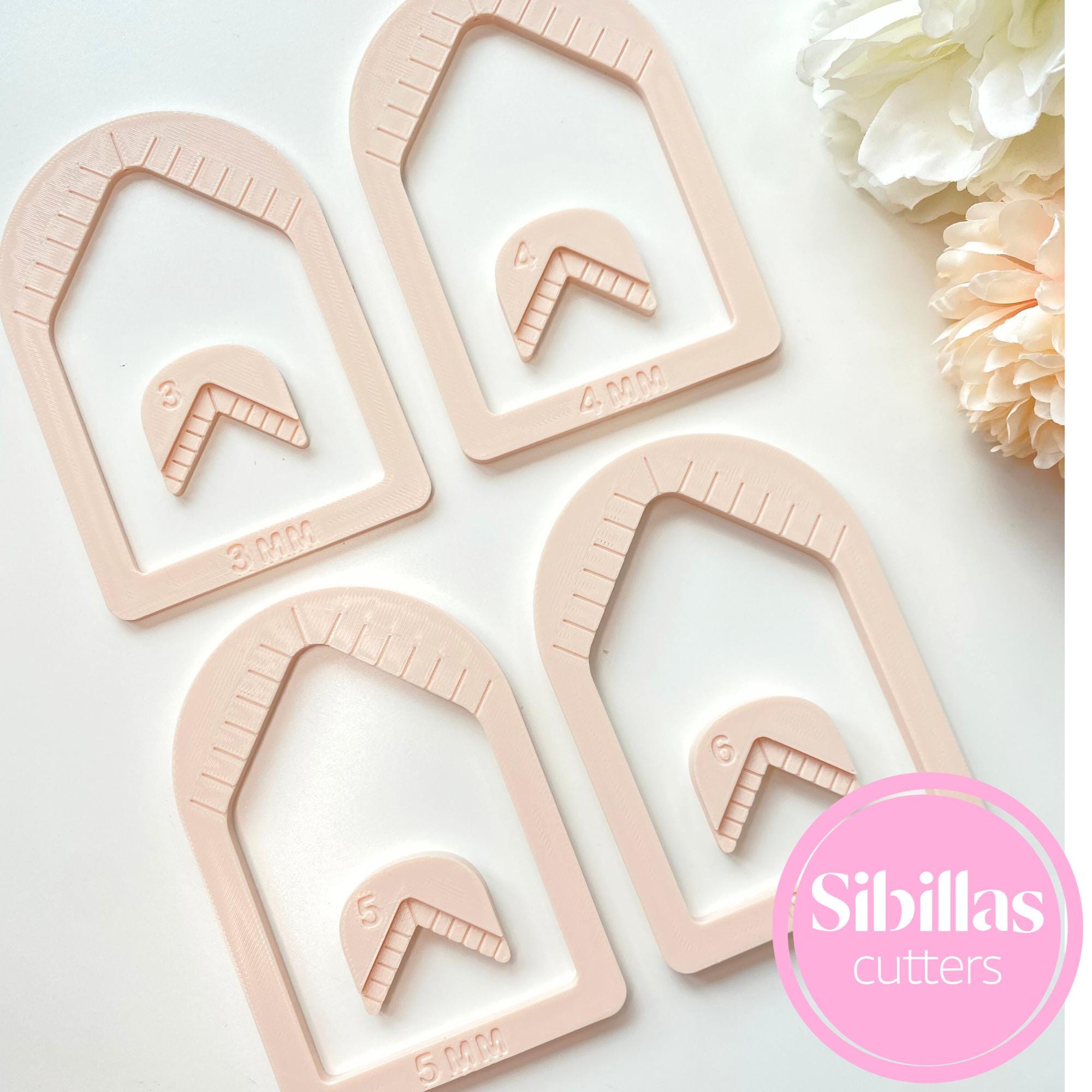 DIY jewelry tool: polymer clay bead hole maker and cutter set for charms