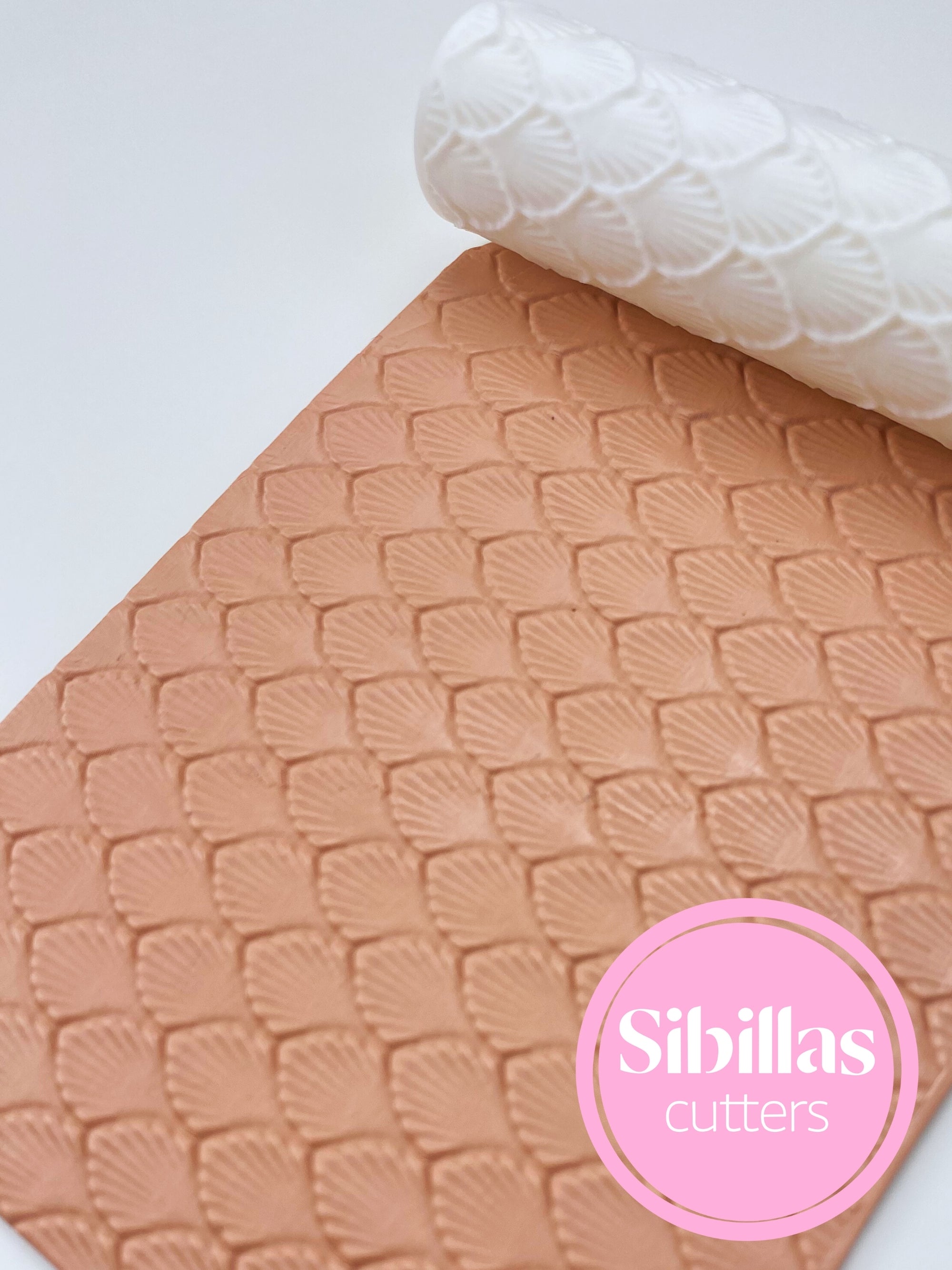 Shell clay texture rollers