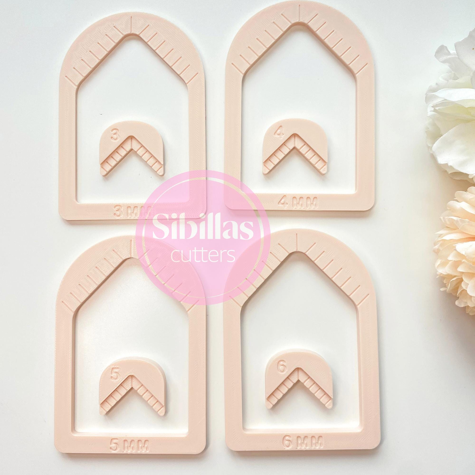 DIY jewelry tool: polymer clay bead hole maker and cutter set for charms