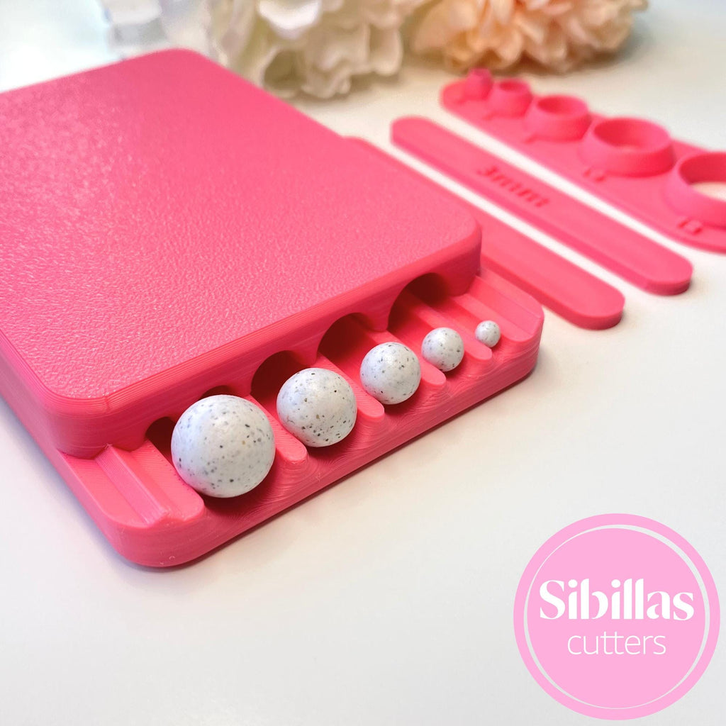 4–12mm round bead roller for polymer clay jewelry making.