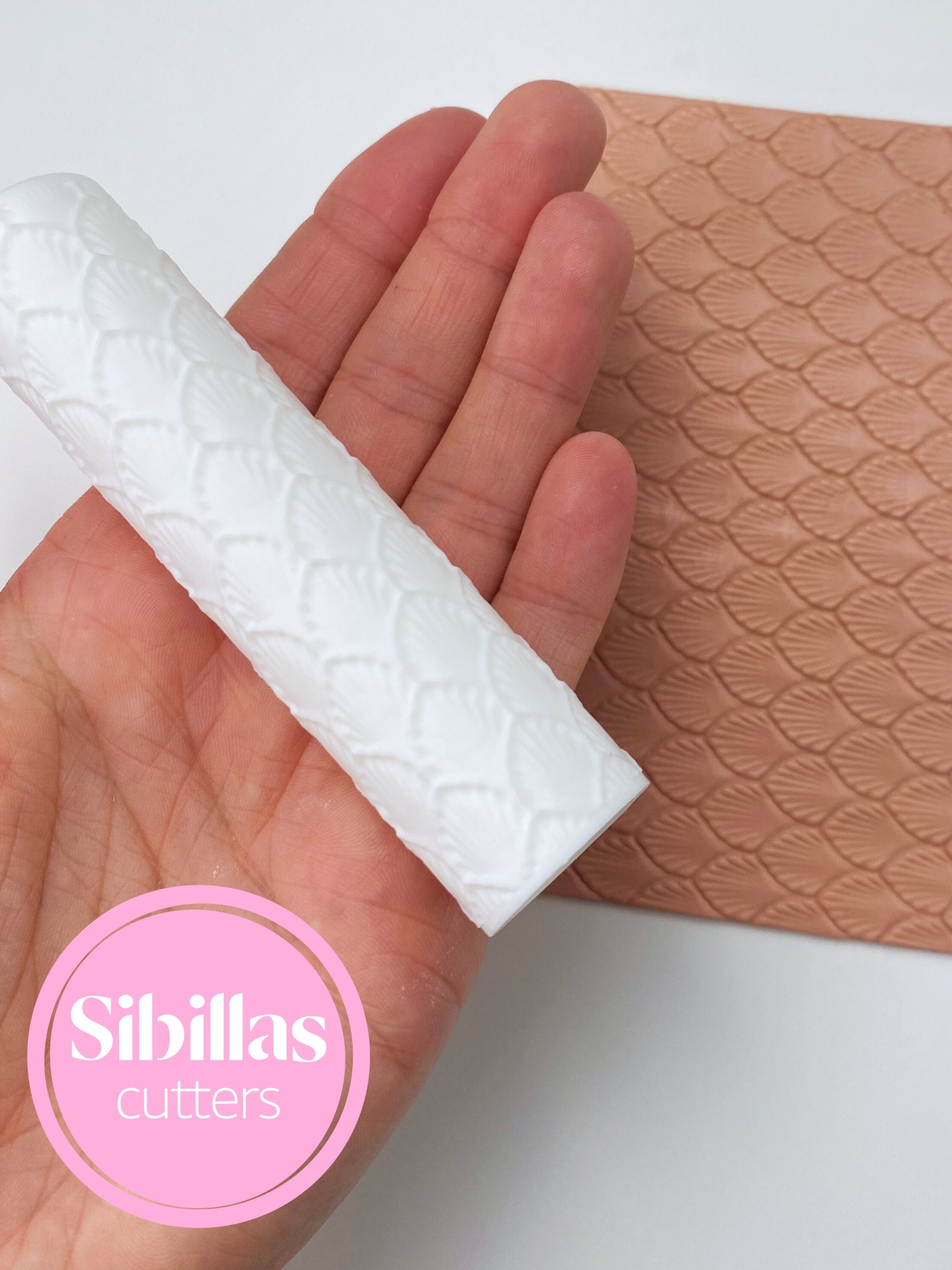 Shell clay texture rollers