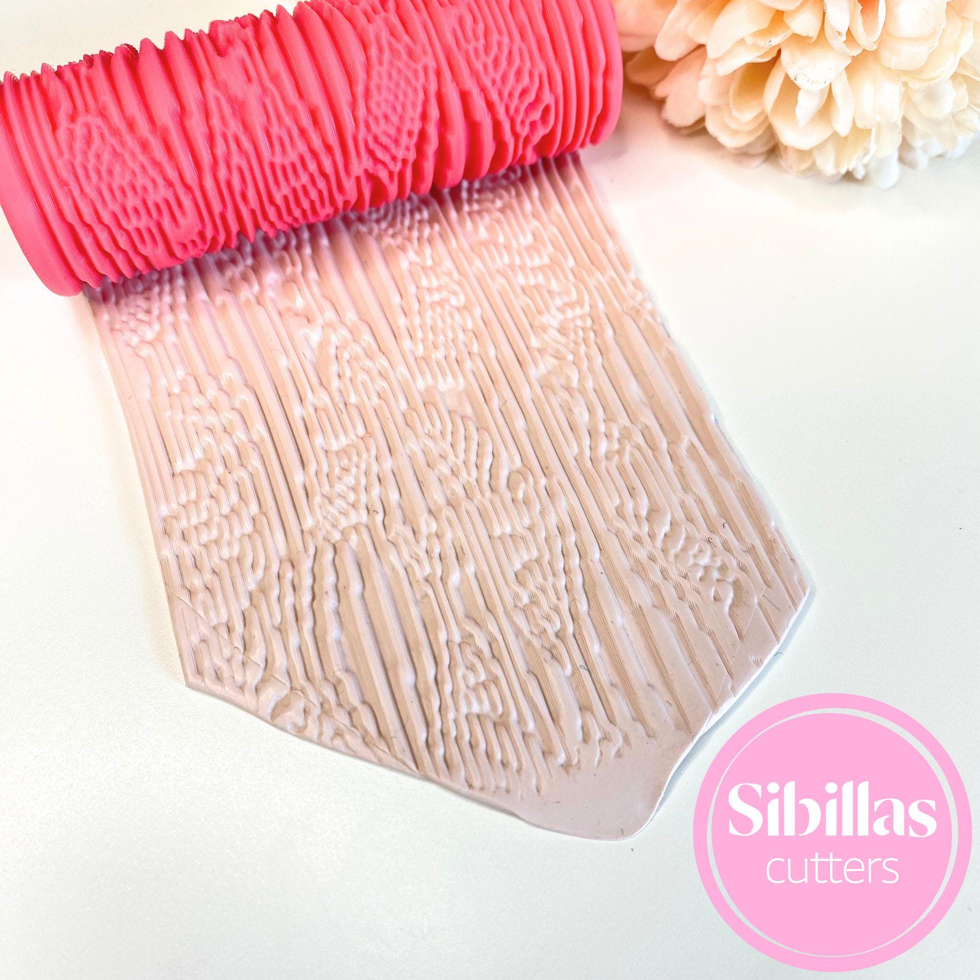 Abstract Lines Clay Texture Roller