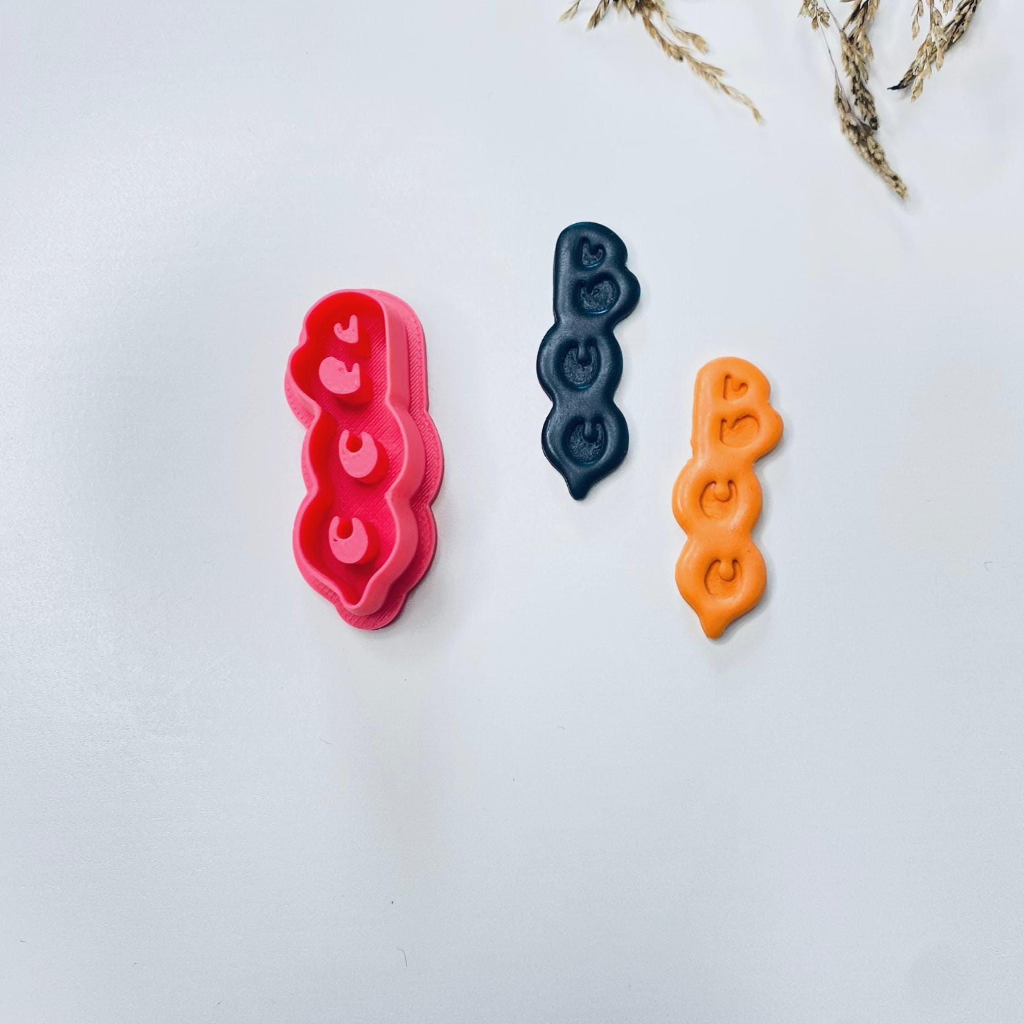 Spooky polymer clay Halloween cutter for DIY earrings and jewelry projects