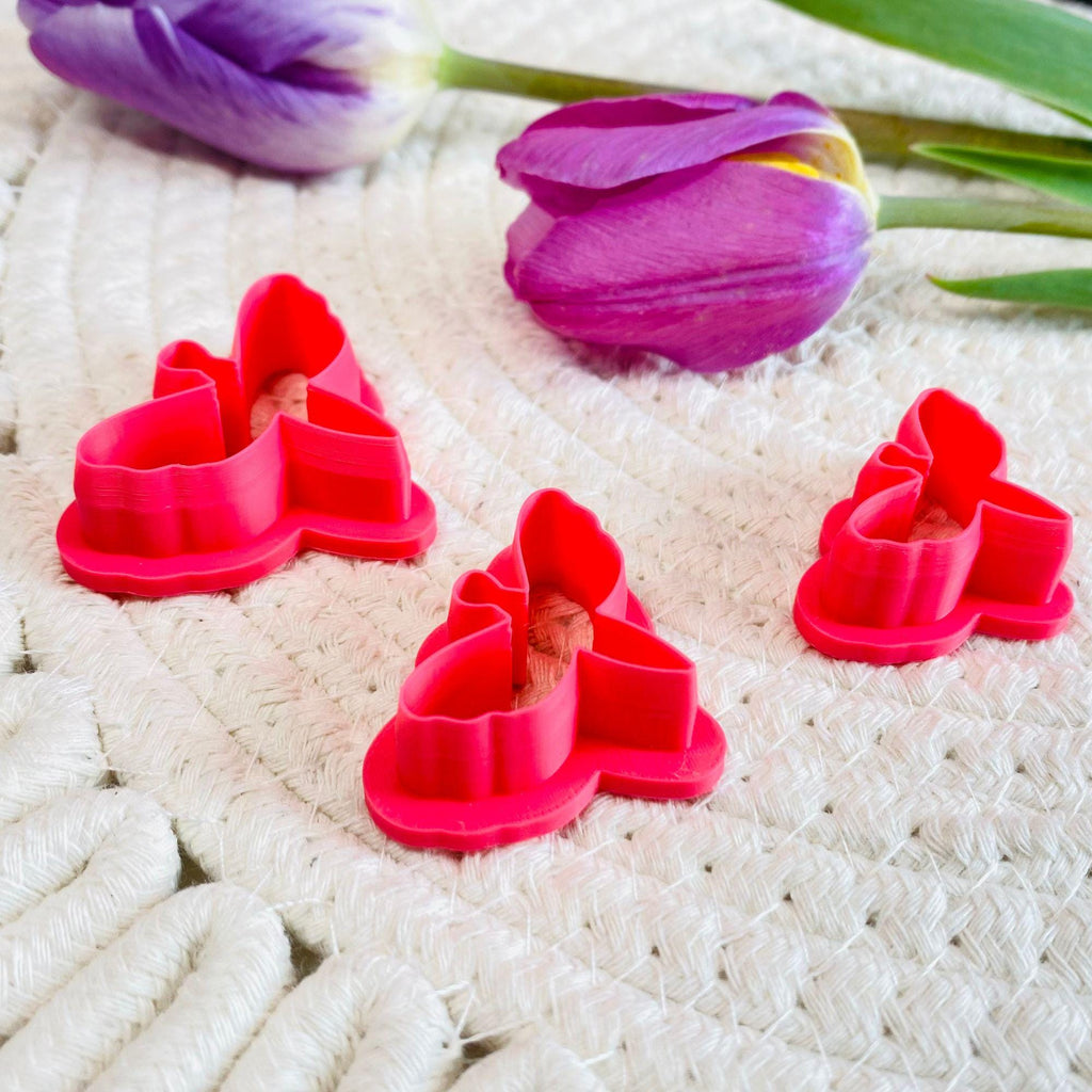 Dragonfly design cutter for polymer clay earrings, fondant, and DIY crafts