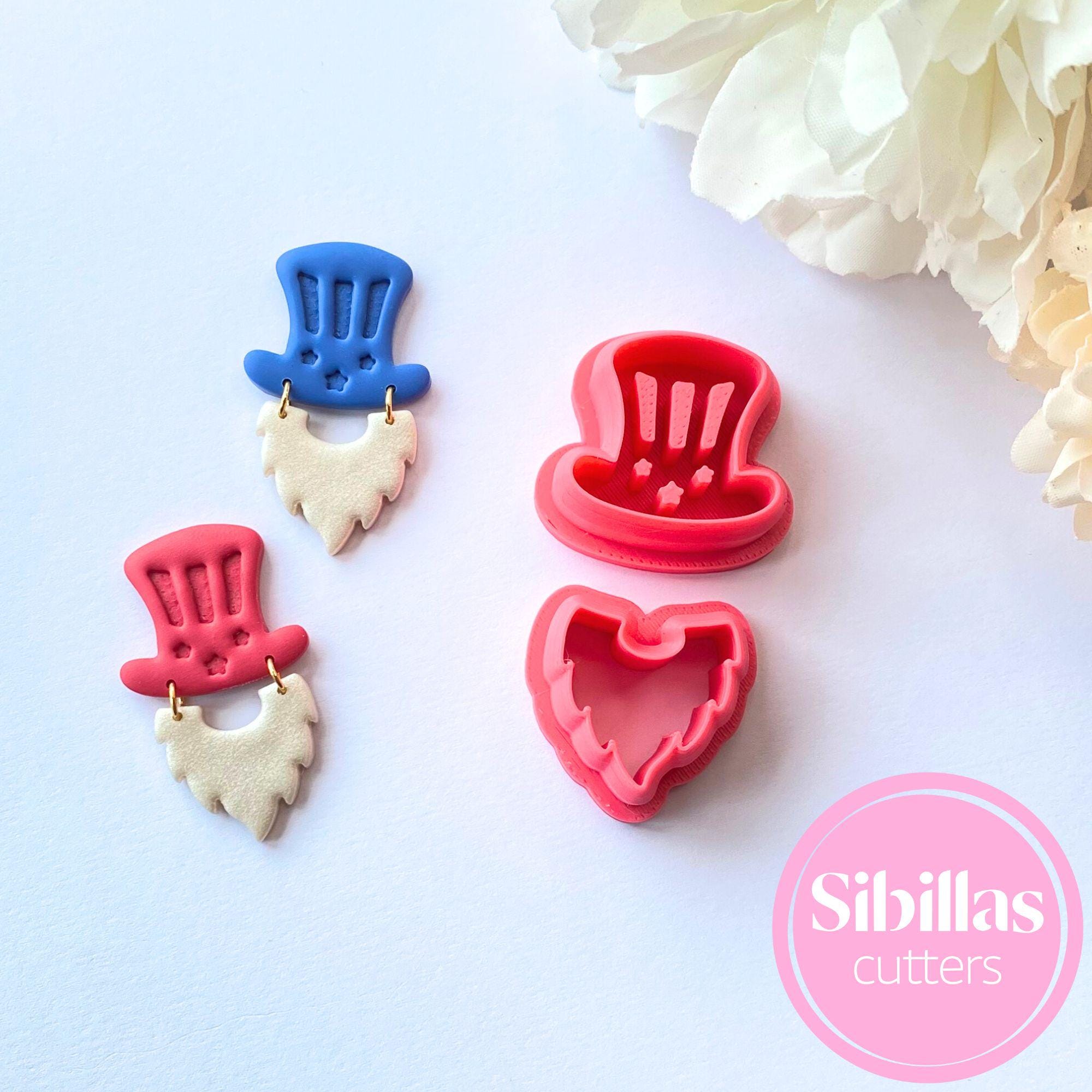 4th of july gnome polymer clay cutter