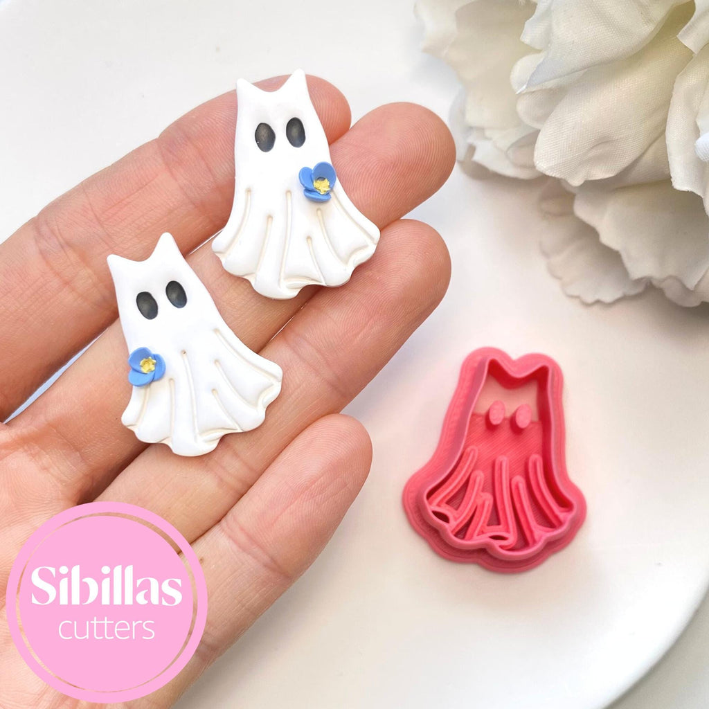 Cat Ghost Polymer Clay Cutters