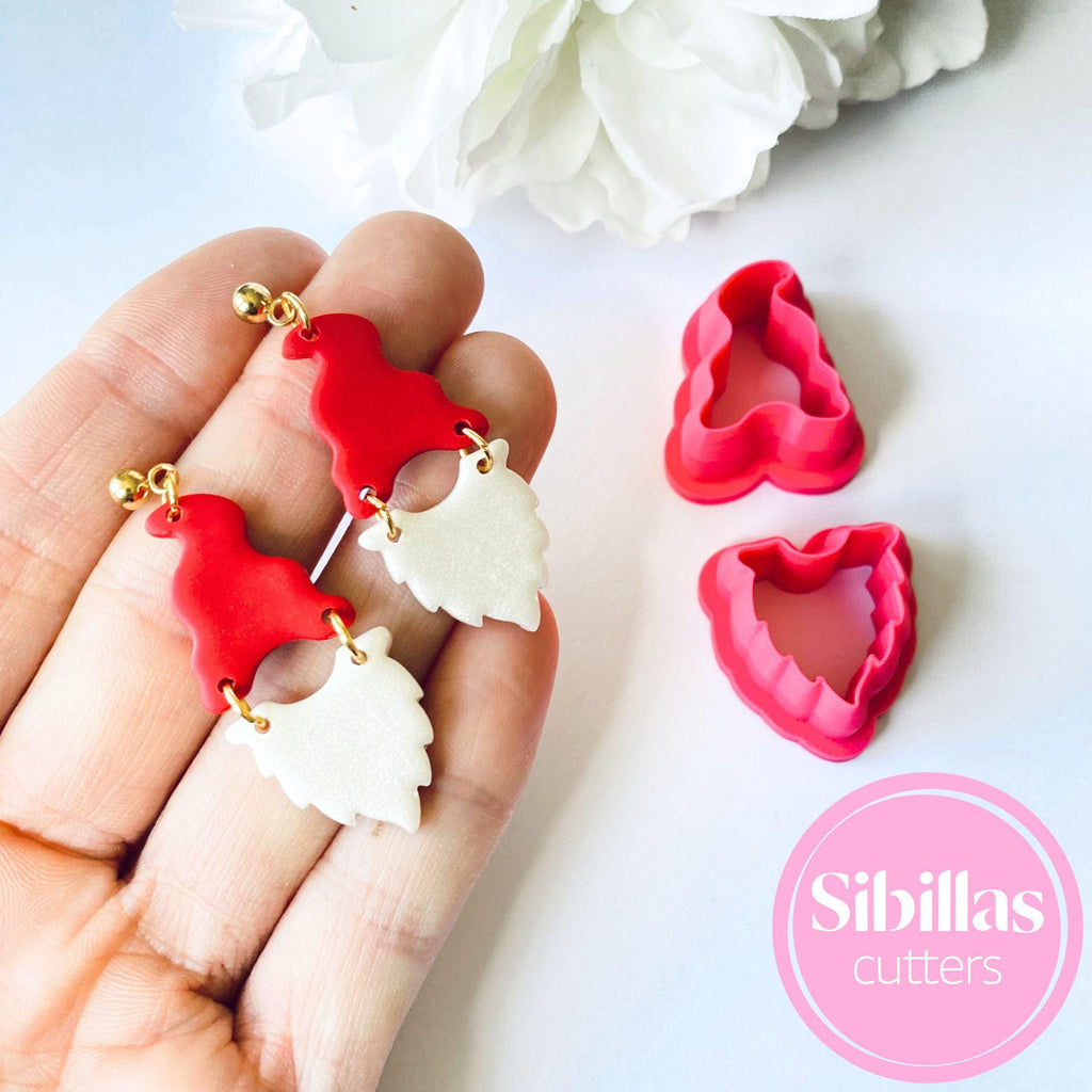 gnome clay cutter for holiday jewelry making