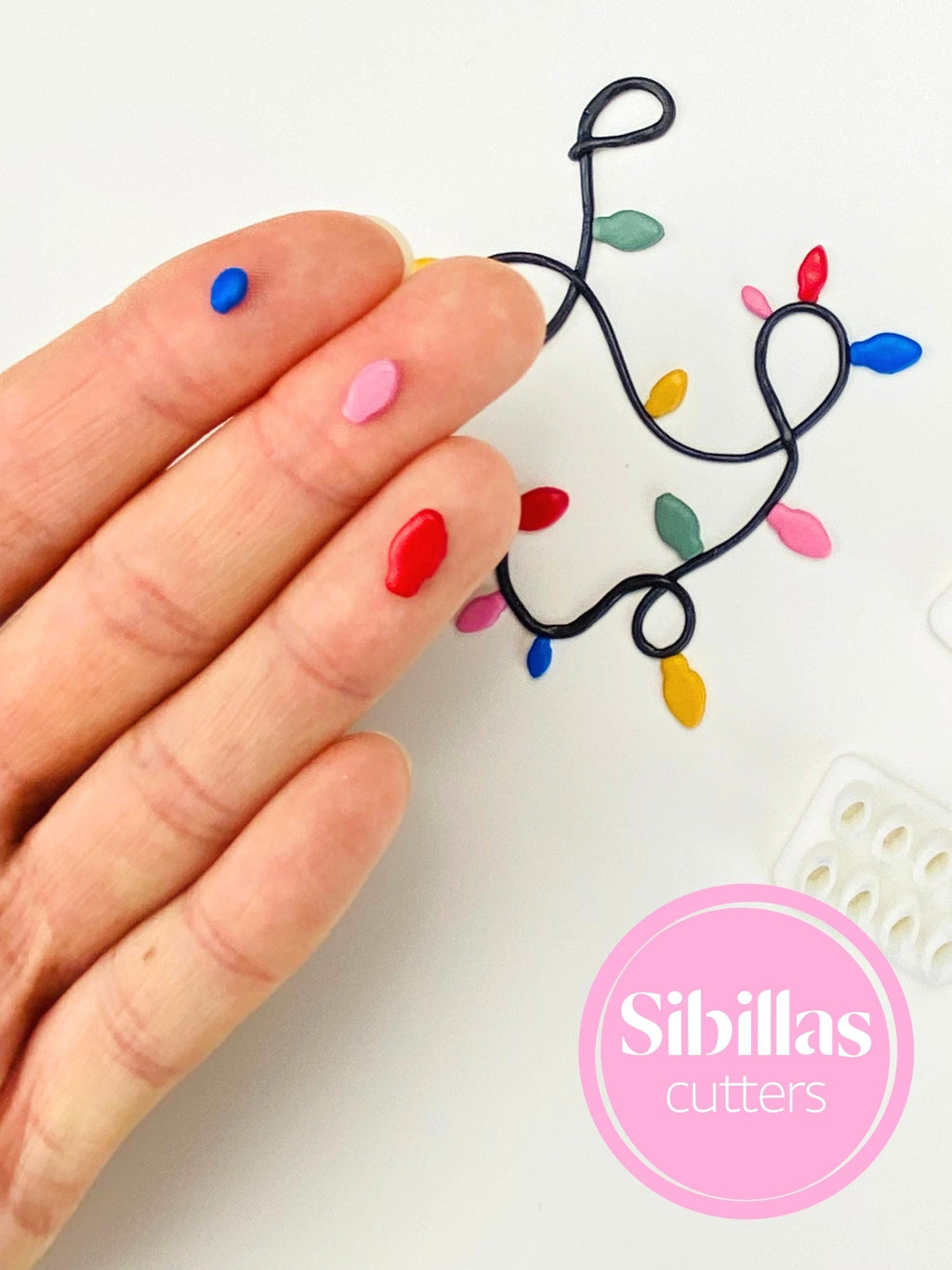 Small holiday lightbulb cutters for polymer clay stud earrings