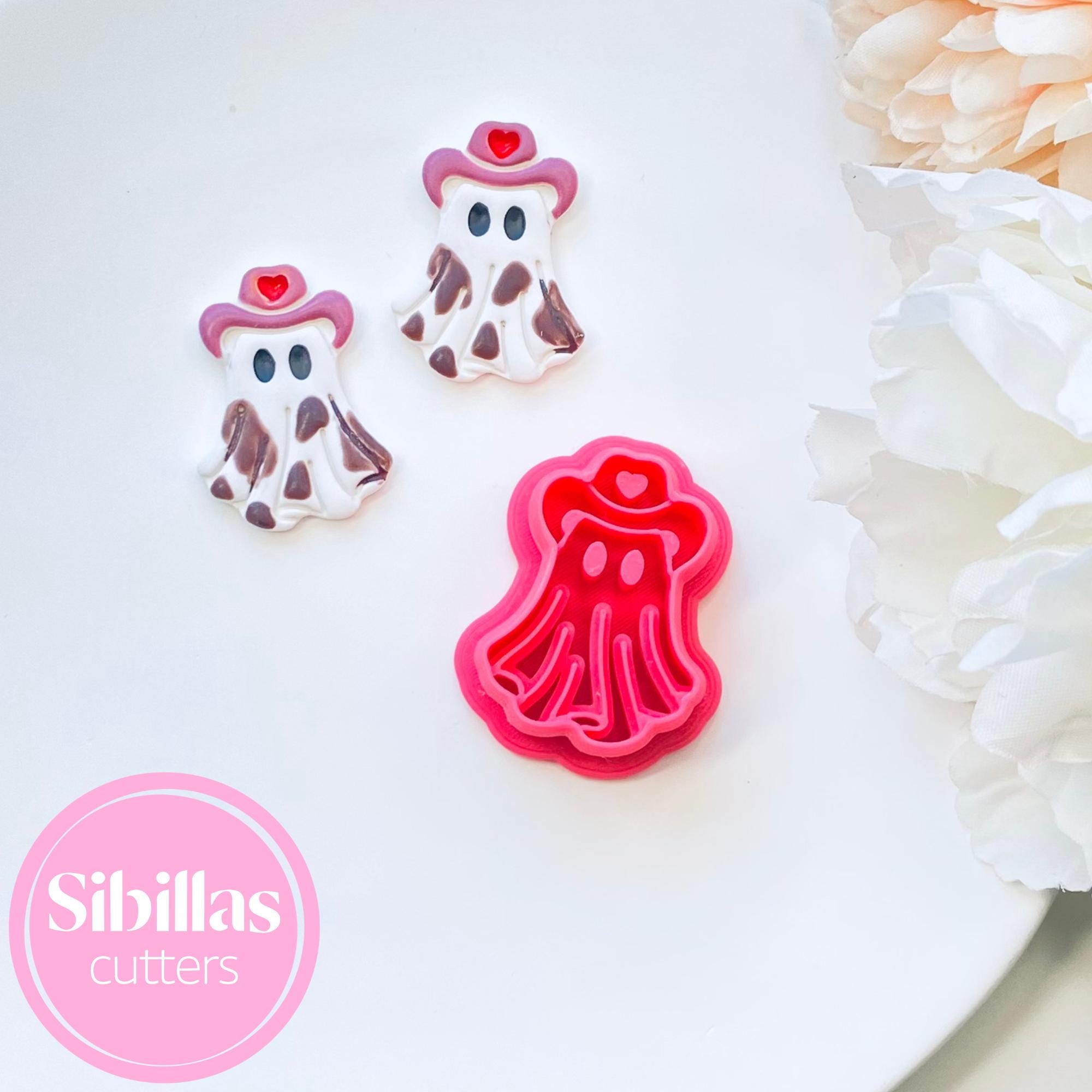 Cowgirl Ghost Polymer Clay Cutters