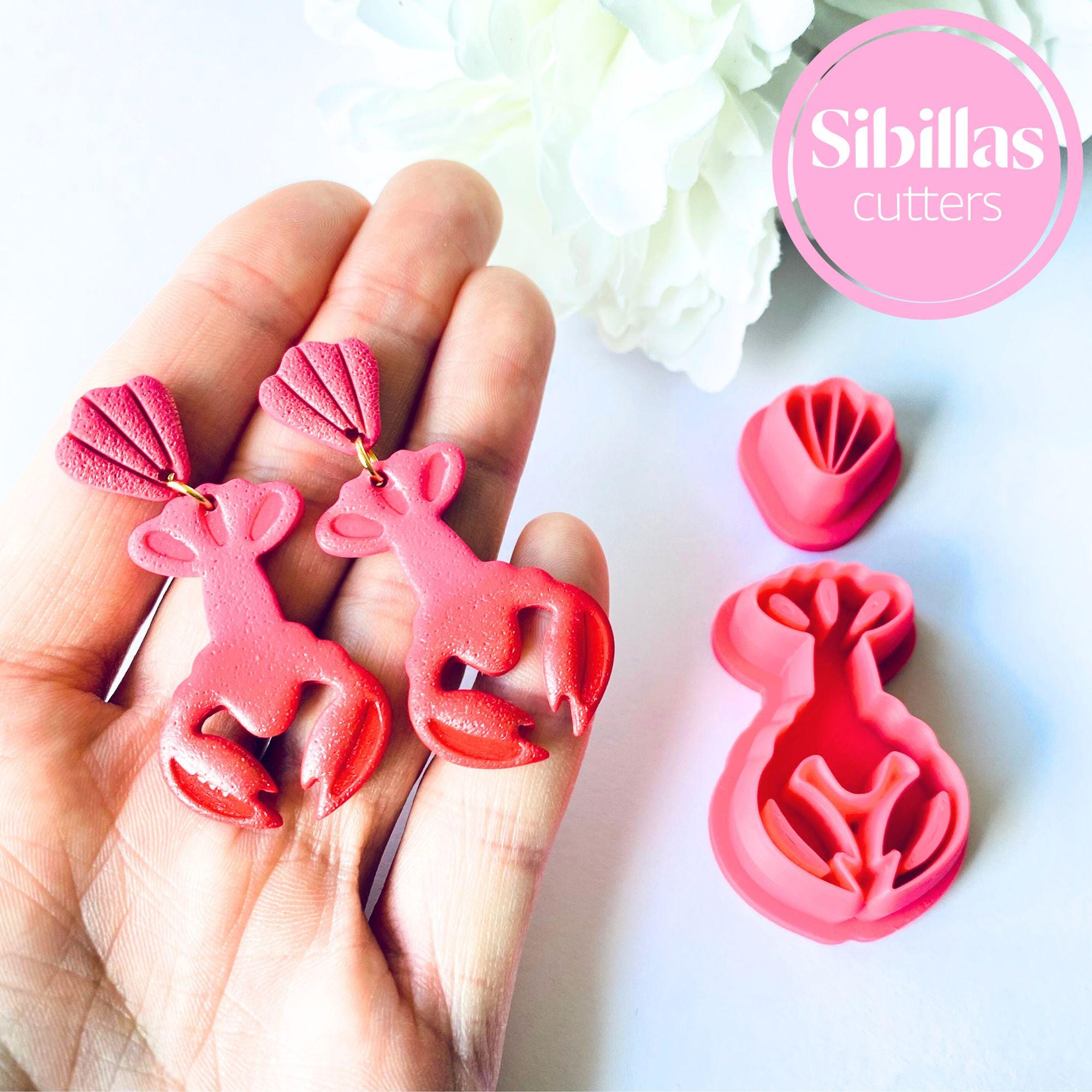 crawfish polymer clay cutter for earrings