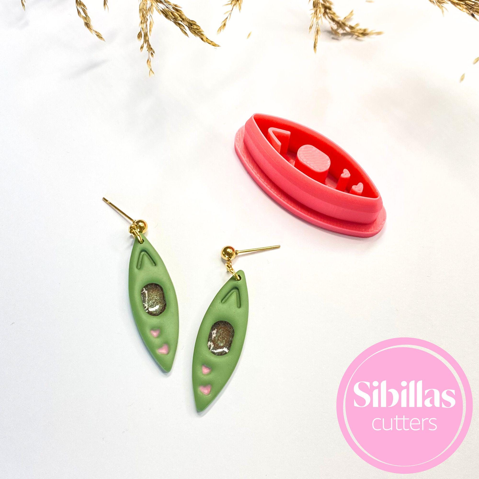 Polymer clay cutter set featuring kayak design for boho-style earrings and crafts