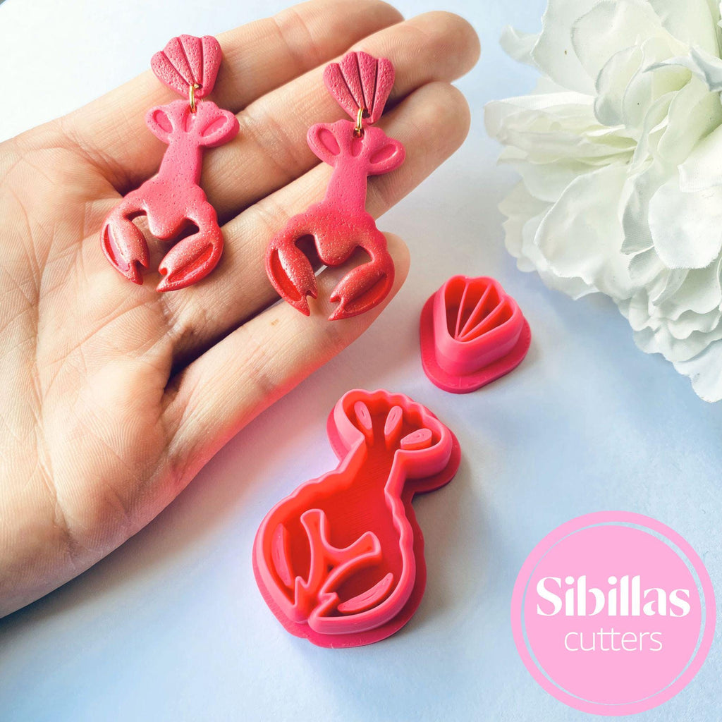 crawfish polymer clay cutter for earrings