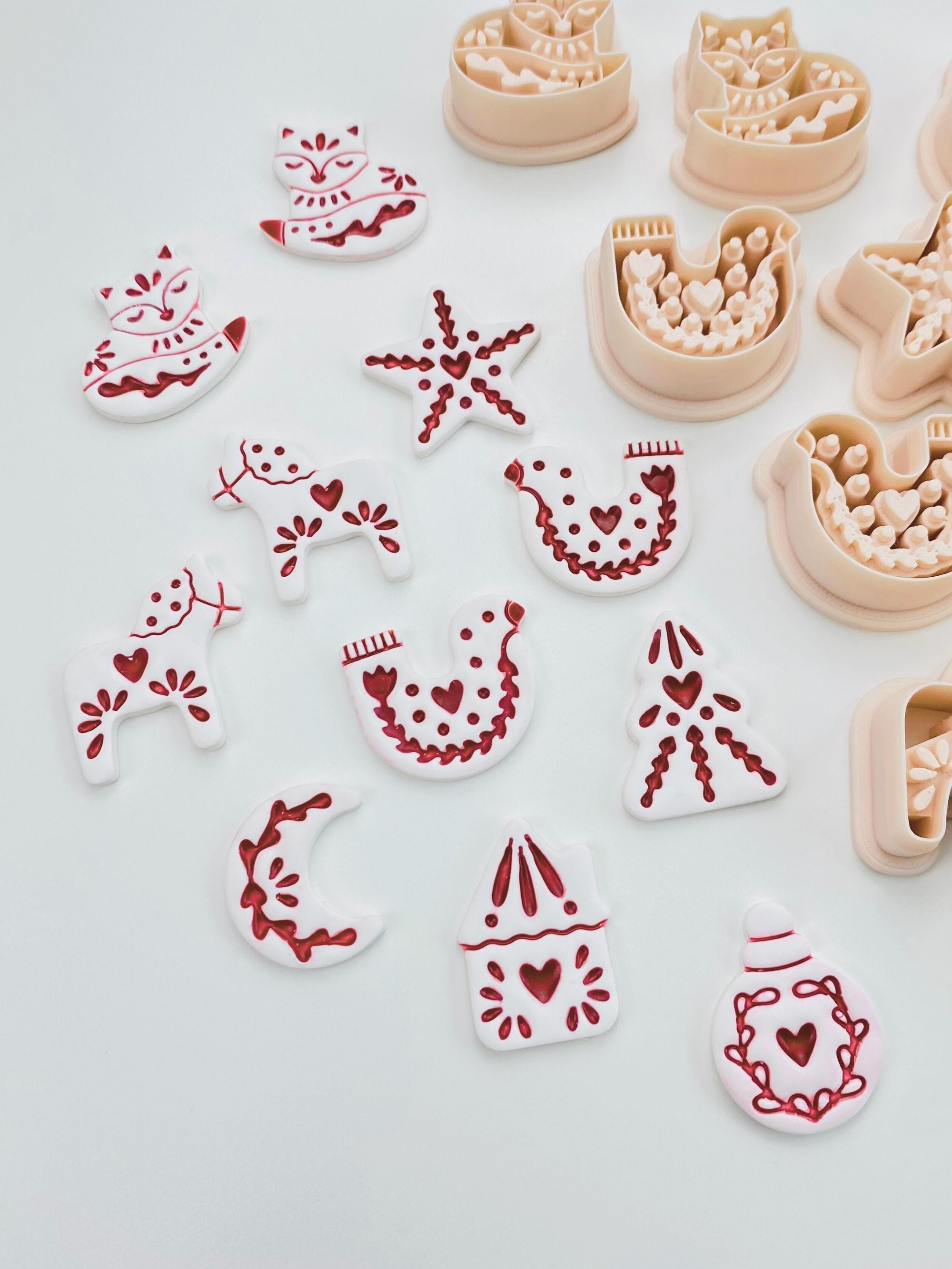 Scandinavian star earring cutter for polymer clay artists