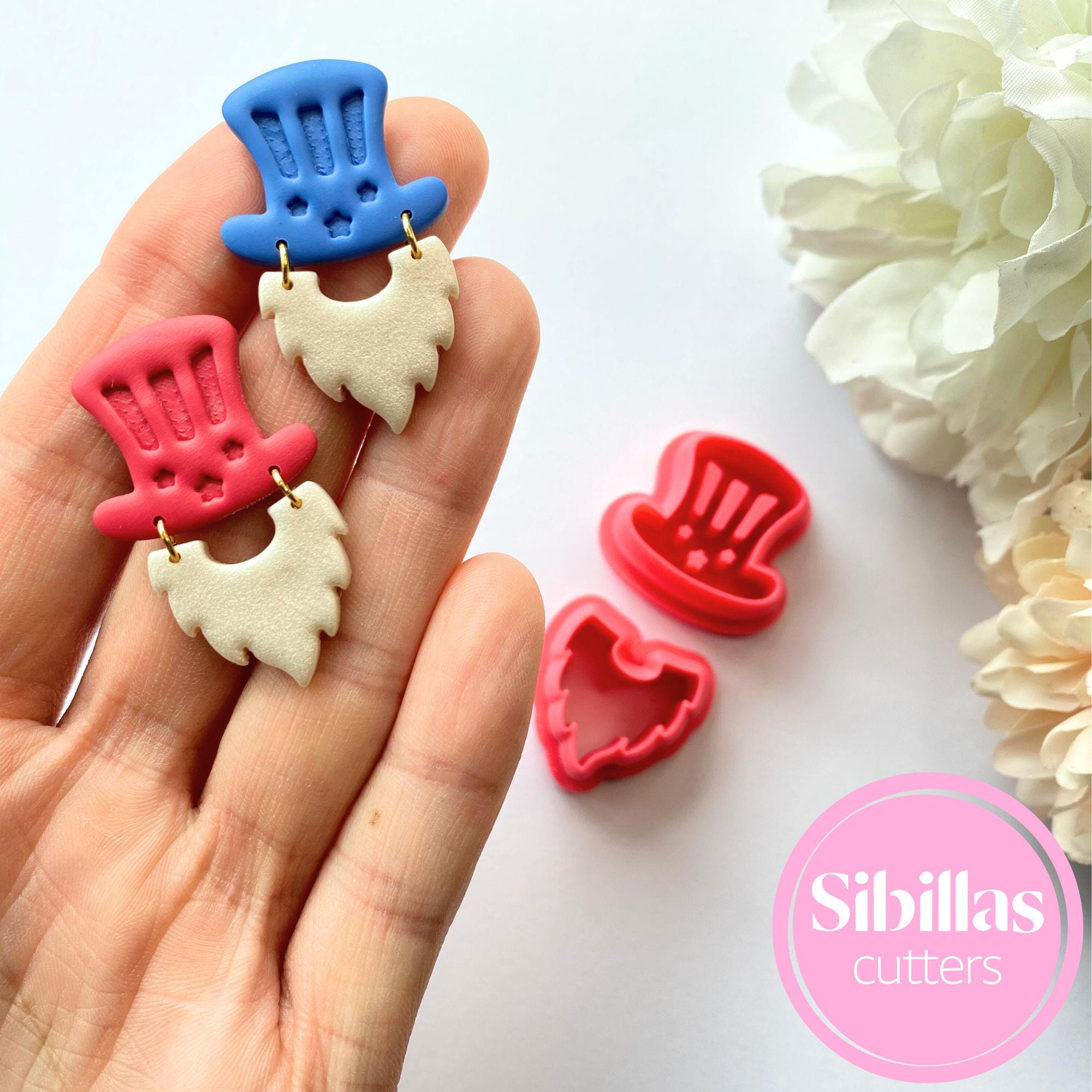 4th of july gnome polymer clay cutter