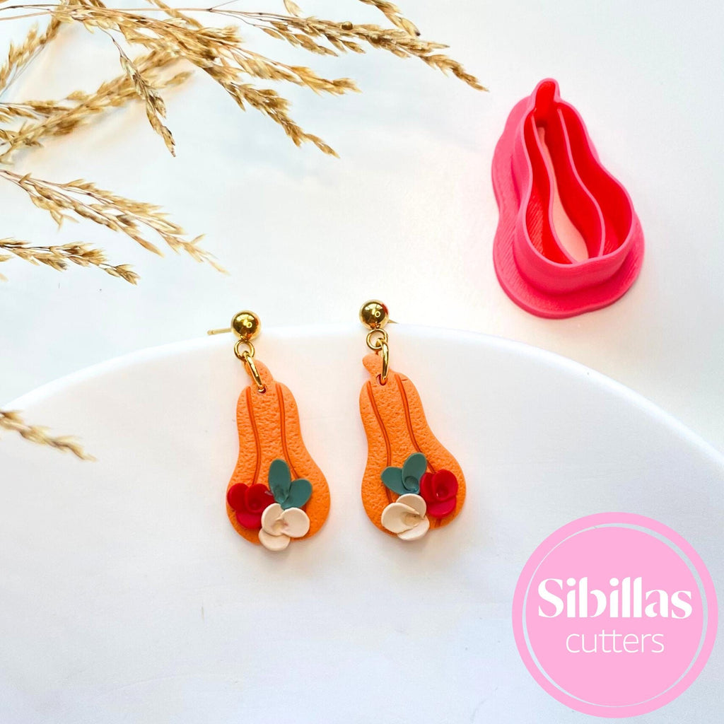 pumpkin clay cutter for fall jewelry making