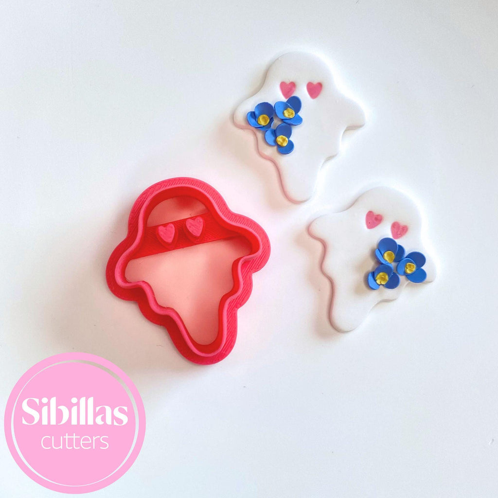 DIY crafting tool: cute ghost clay cutter for polymer clay and festive projects