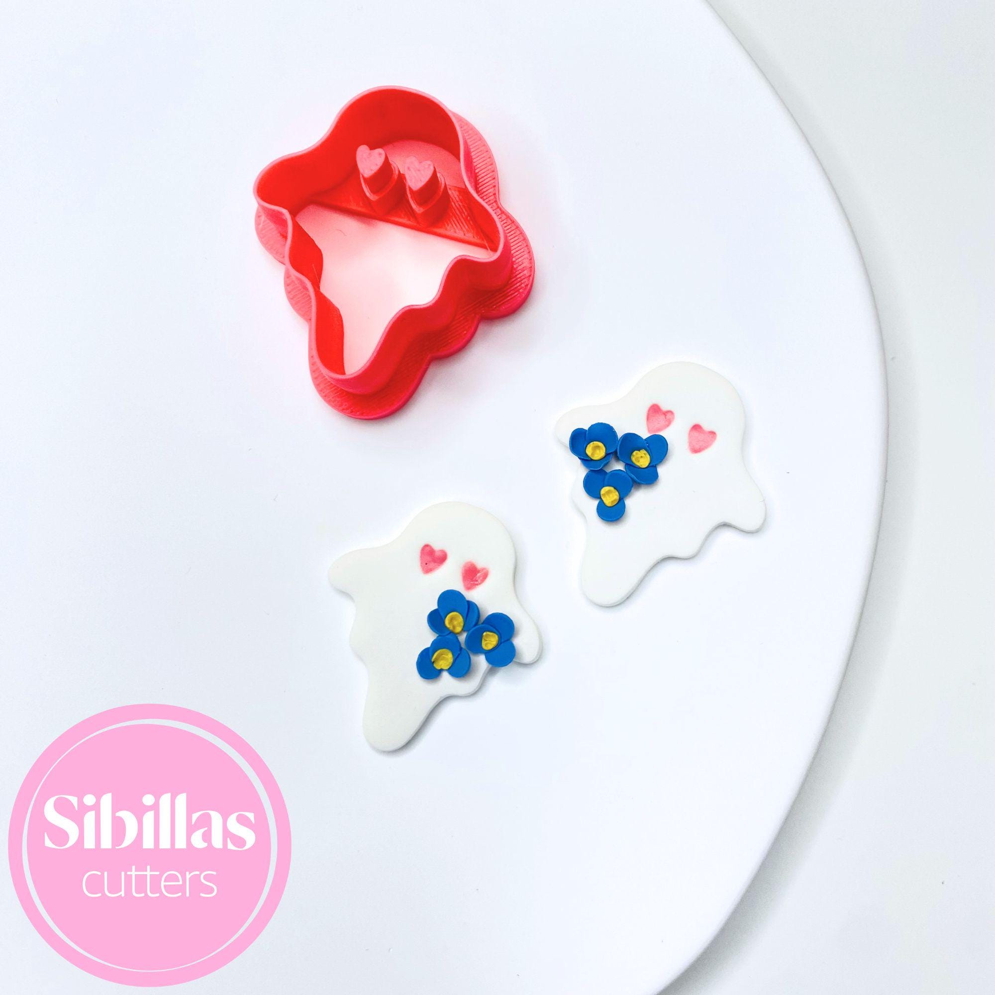 DIY crafting tool: cute ghost clay cutter for polymer clay and festive projects