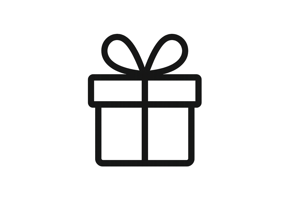 gift box icon without bacground