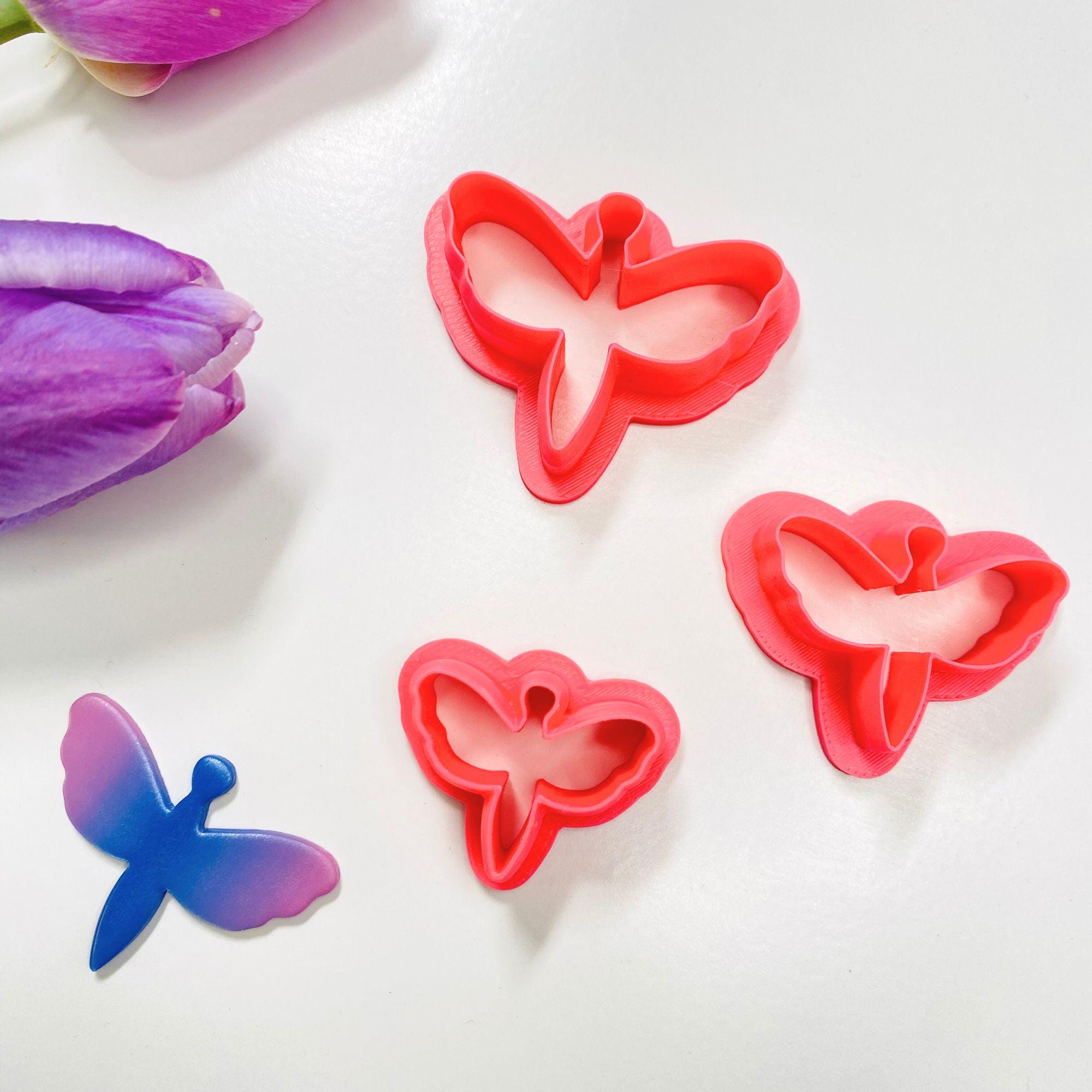 Dragonfly clay cutter: insect clay cutter with sharp edge