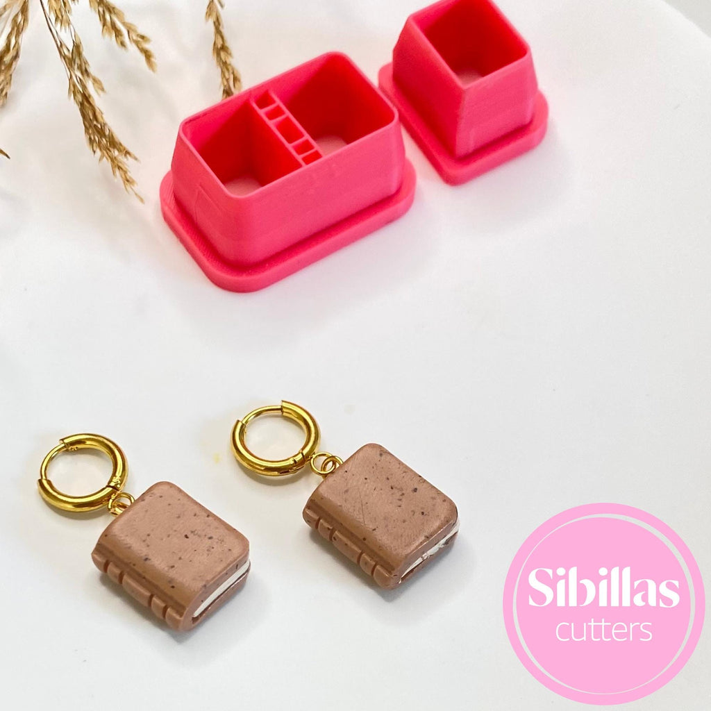 Book Polymer Clay Cutter Set: Autumn Earrings, Book Lover Gift
