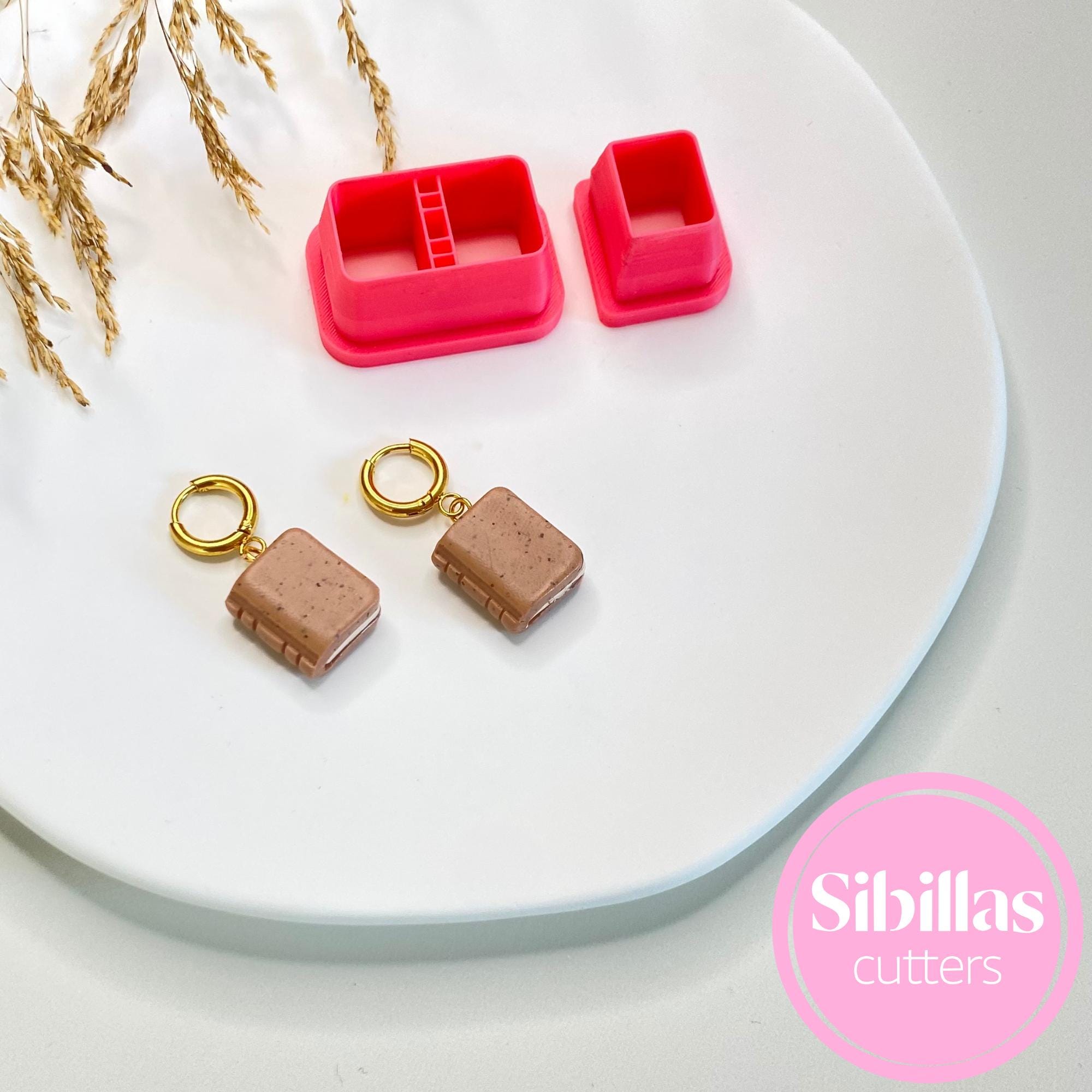 Book Polymer Clay Cutter Set: Autumn Earrings, Book Lover Gift