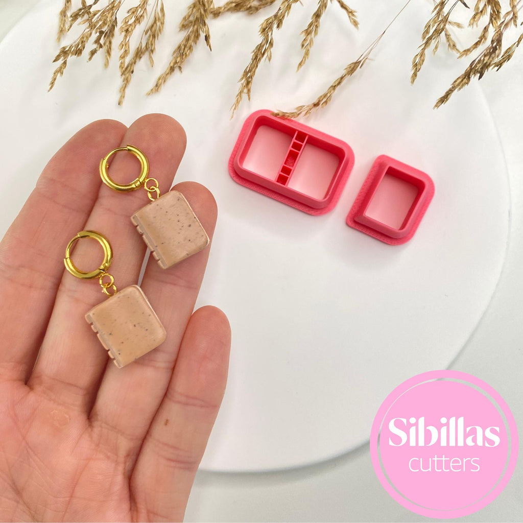 Book Polymer Clay Cutter Set: Autumn Earrings, Book Lover Gift