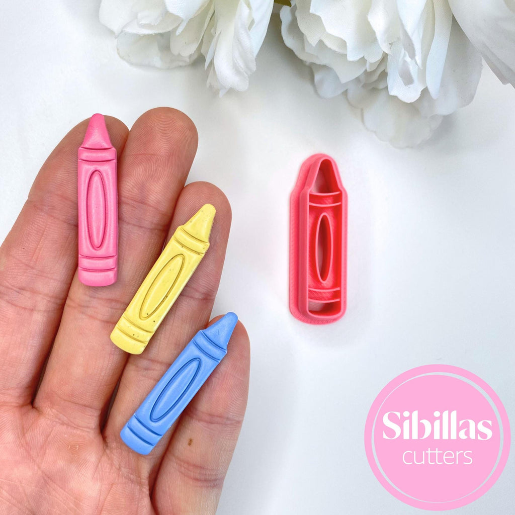Crayon & Pencil Polymer Clay Cutter Set: Teacher Earrings, School Jewelry