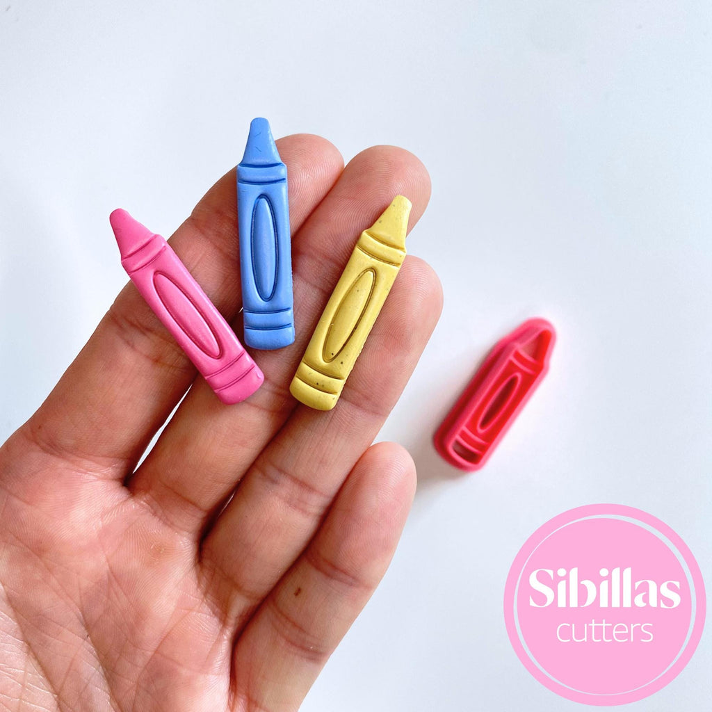 Crayon & Pencil Polymer Clay Cutter Set: Teacher Earrings, School Jewelry
