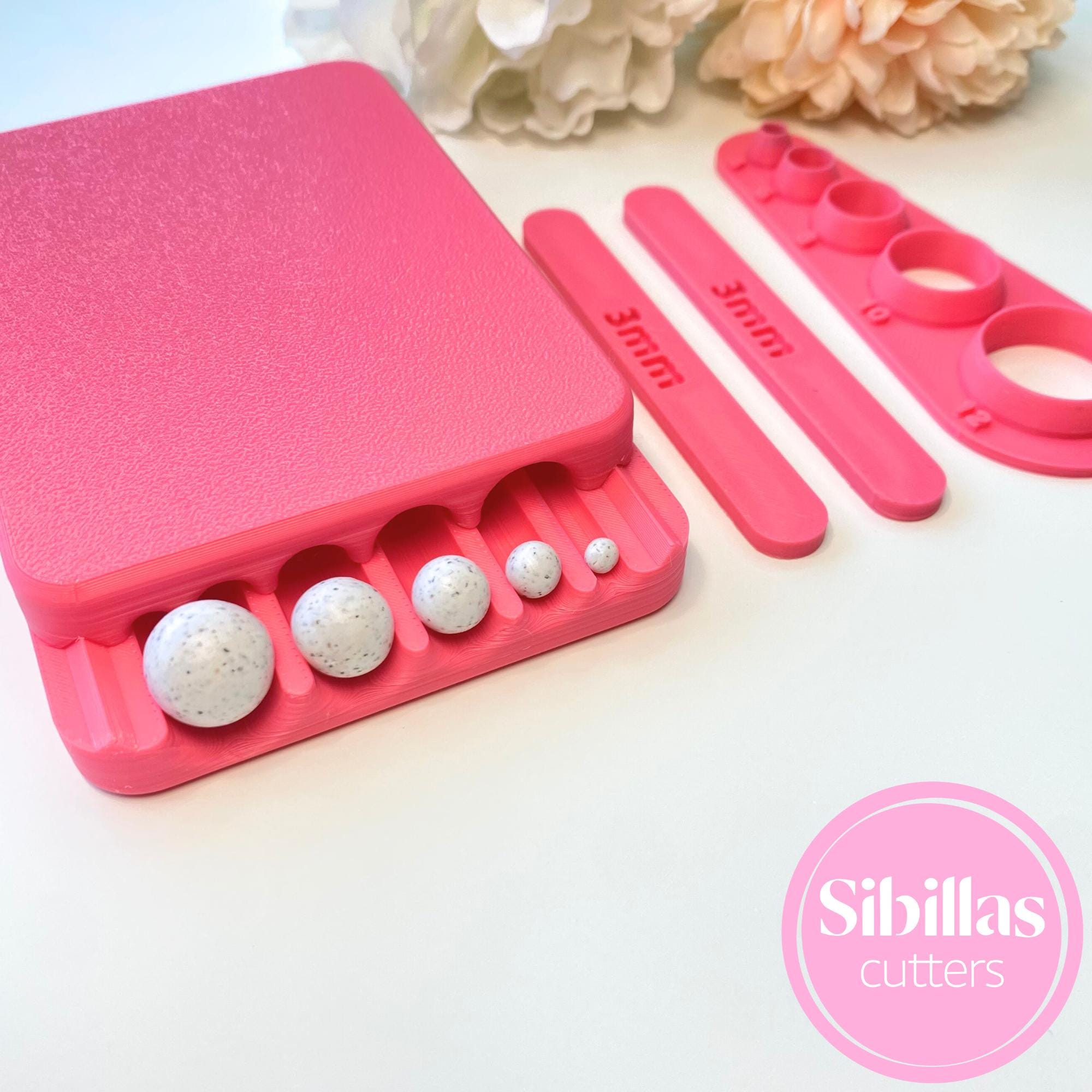 Polymer Clay Bead Roller: 4-12mm Round Beads, Jewelry Tool