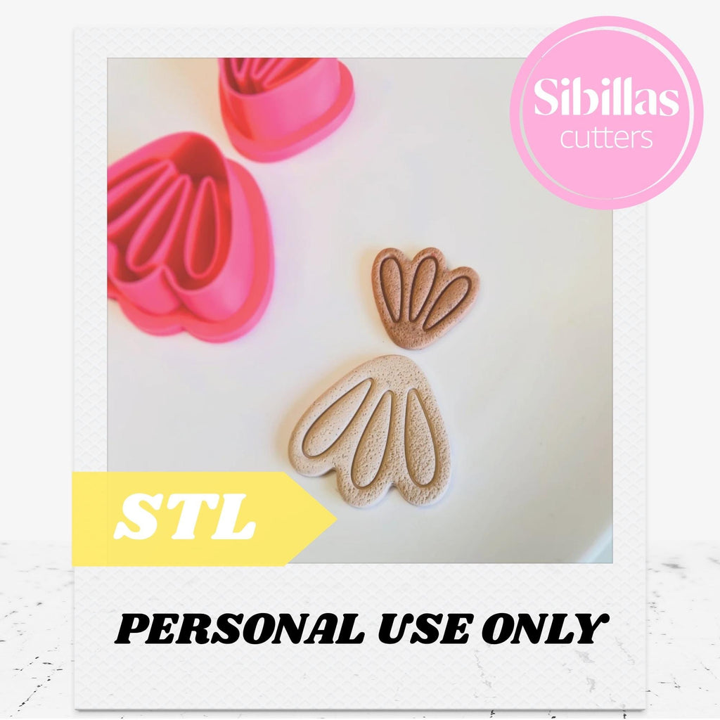 Modern Polymer Clay Cutter STL: Organic Scalloped Jewelry Tool (Digital Download)