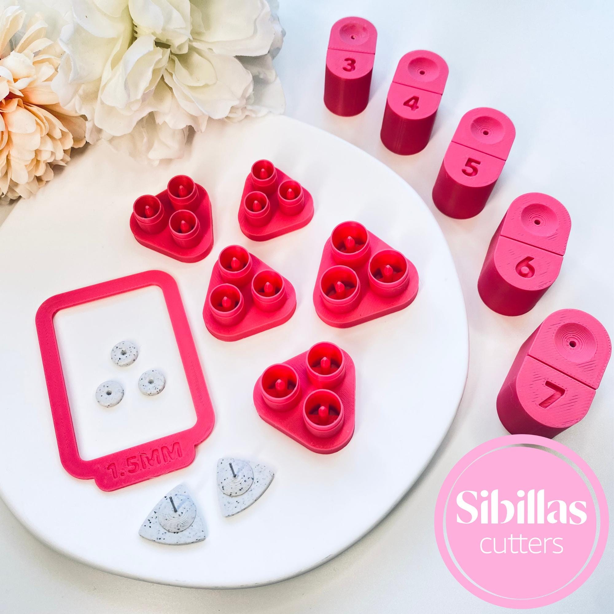 Polymer Clay Earring Post Embed Tool: DIY Jewelry Making