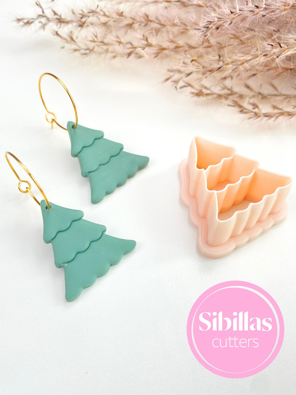 Christmas Tree Polymer Clay Cutter: Holiday Earring Jewelry Tool
