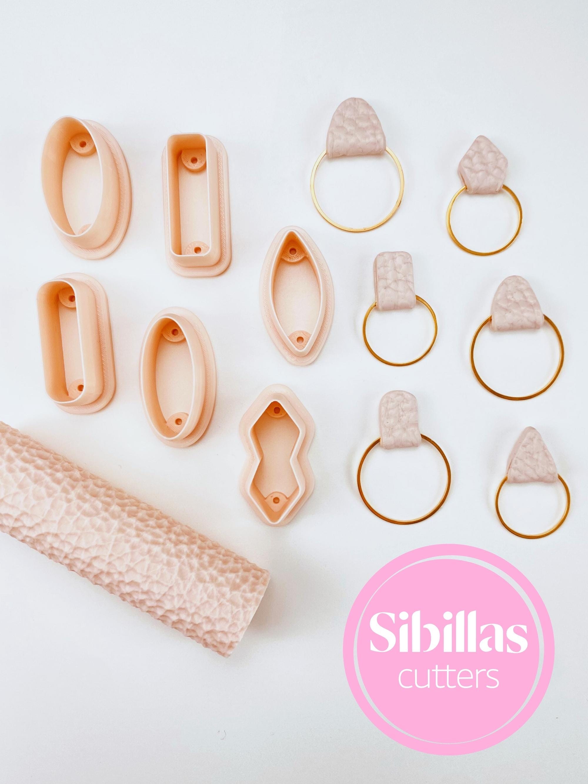 Leather Connector Polymer Clay Cutter | Clay Earring Connector Cutter | Unique Jewelry Making Tool | Polymer Clay Earring Supplies