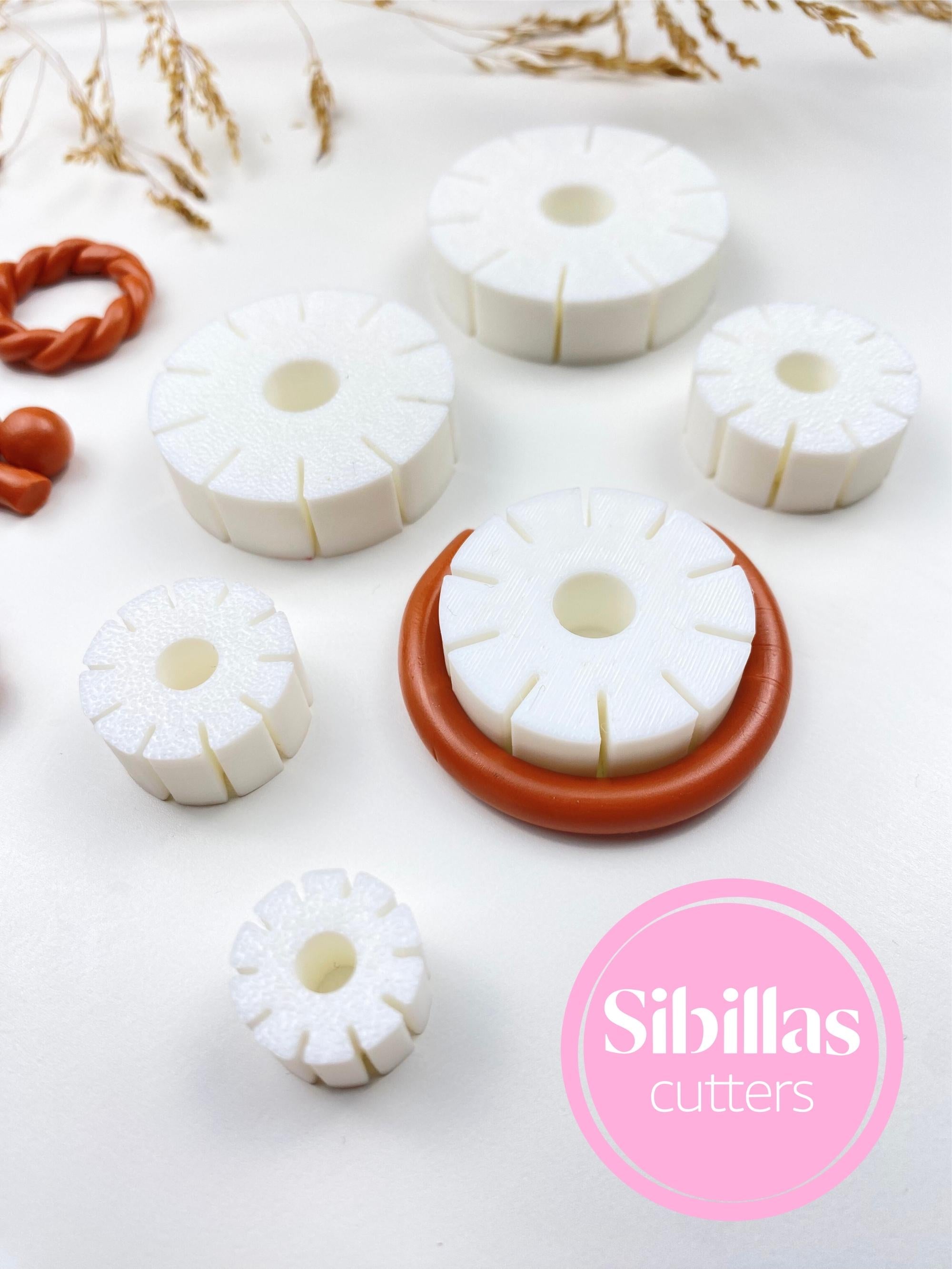 Hoop Earring Guides for Polymer Clay | Clay Hoop Cutter & Roller Tool | Polymer Clay Jewelry Making Supplies | Clay Earring Tool Set