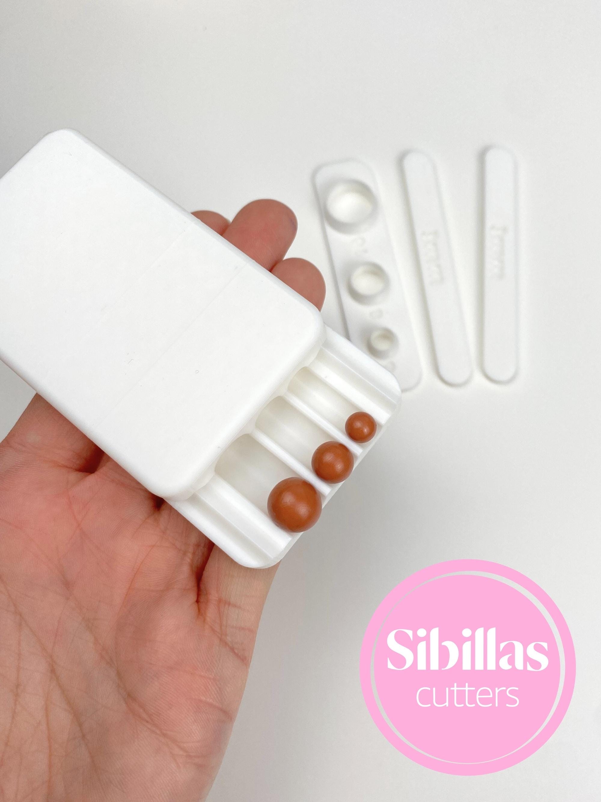 Polymer Clay Bead Roller | 6 mm 8 mm 10 mm Round Bead Maker Tool | Clay Bead Roller for Jewelry Making & Earring Supplies