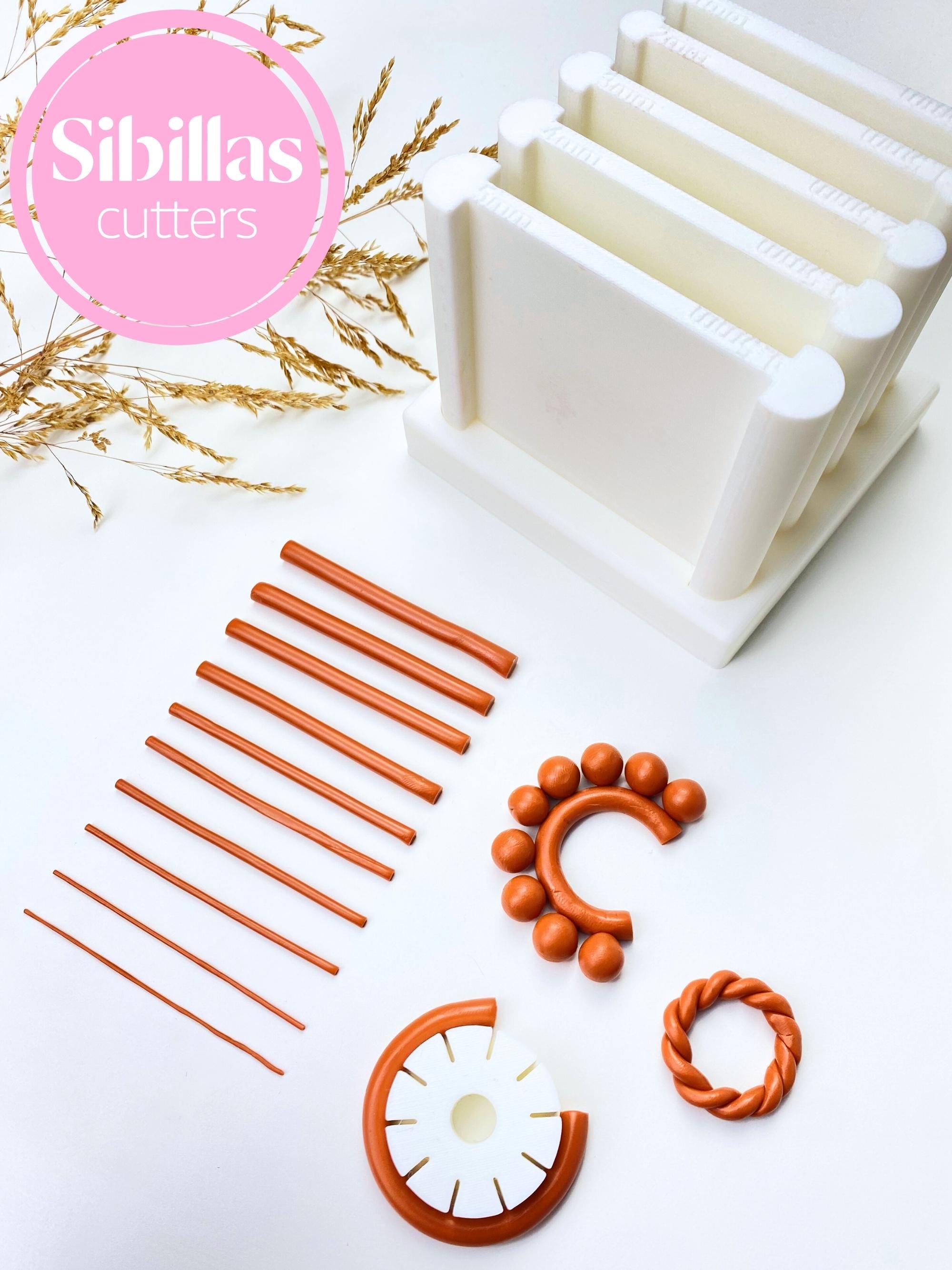 Strip roller for polymer clay | Hoop & Strip Roller Guide | Clay Thickness and Gradient Tool for Jewelry Making