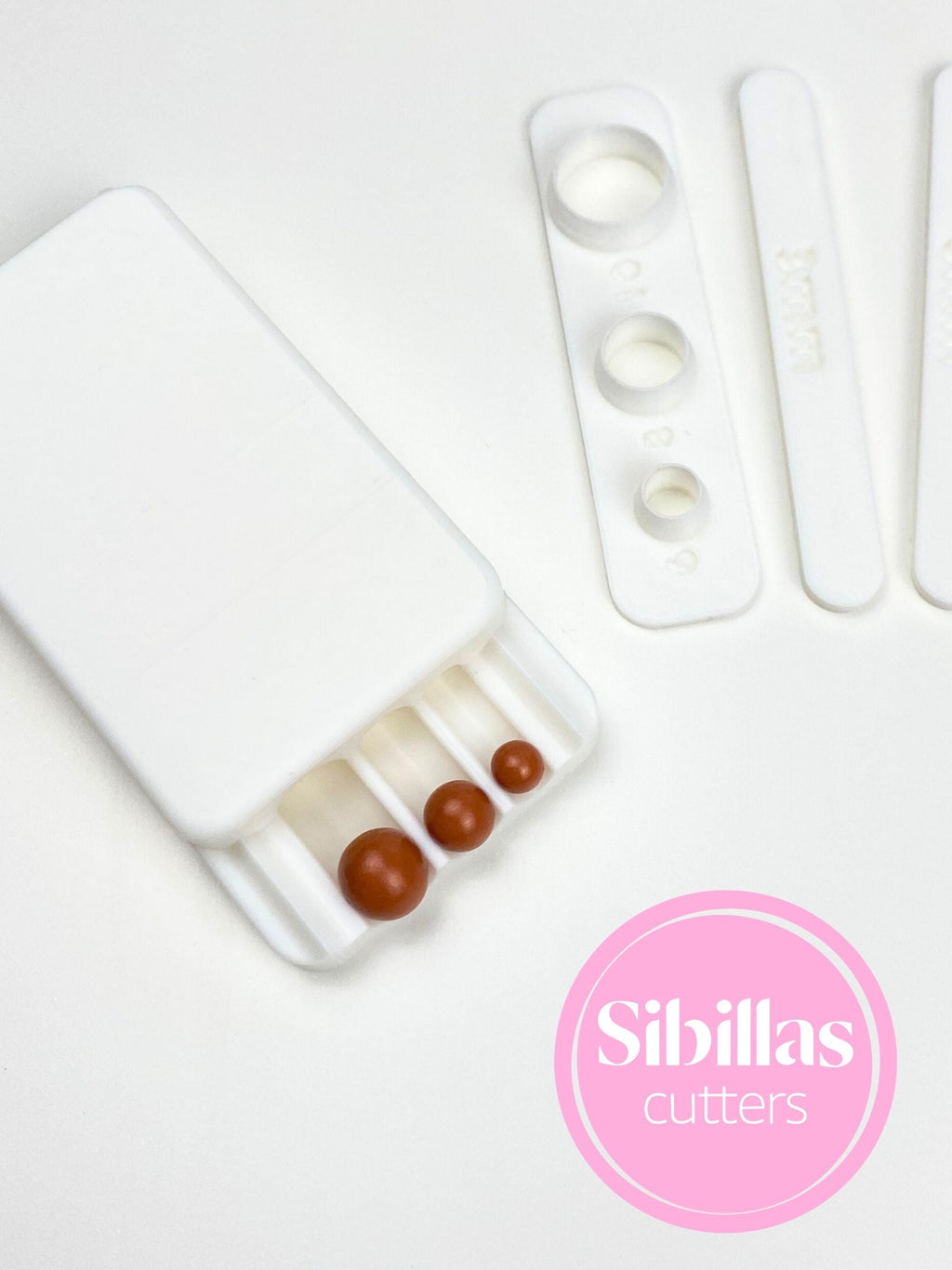 Polymer Clay Bead Roller | 6 mm 8 mm 10 mm Round Bead Maker Tool | Clay Bead Roller for Jewelry Making & Earring Supplies