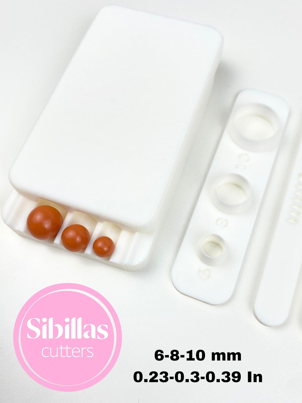 Polymer Clay Bead Roller | 6 mm 8 mm 10 mm Round Bead Maker Tool | Clay Bead Roller for Jewelry Making & Earring Supplies