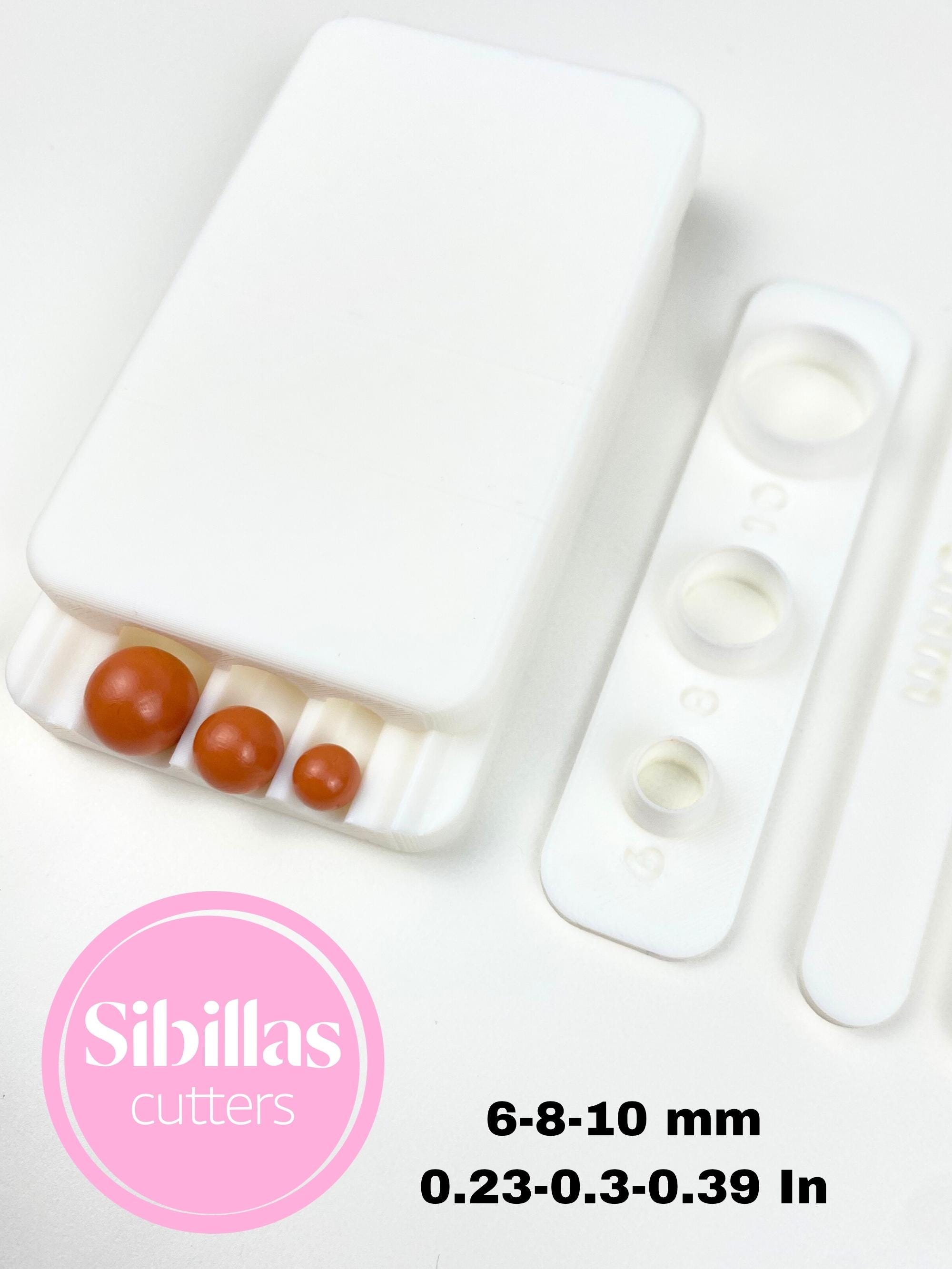 Polymer Clay Bead Roller | 6 mm 8 mm 10 mm Round Bead Maker Tool | Clay Bead Roller for Jewelry Making & Earring Supplies