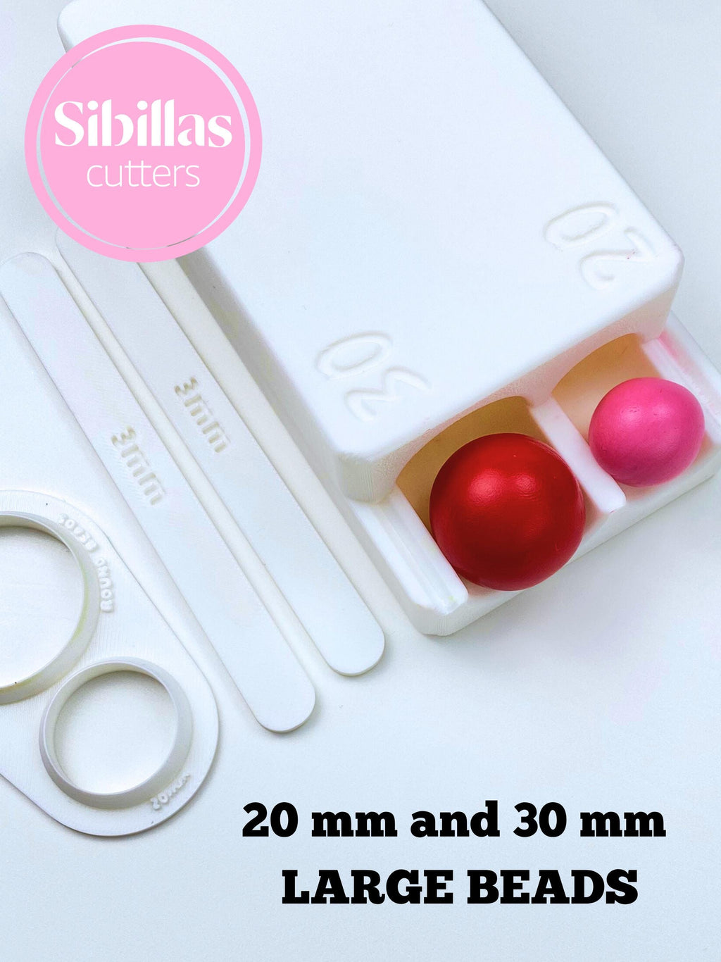 Polymer Clay Bead Roller: 20-30mm Large Round Beads, Jewelry Making Tool