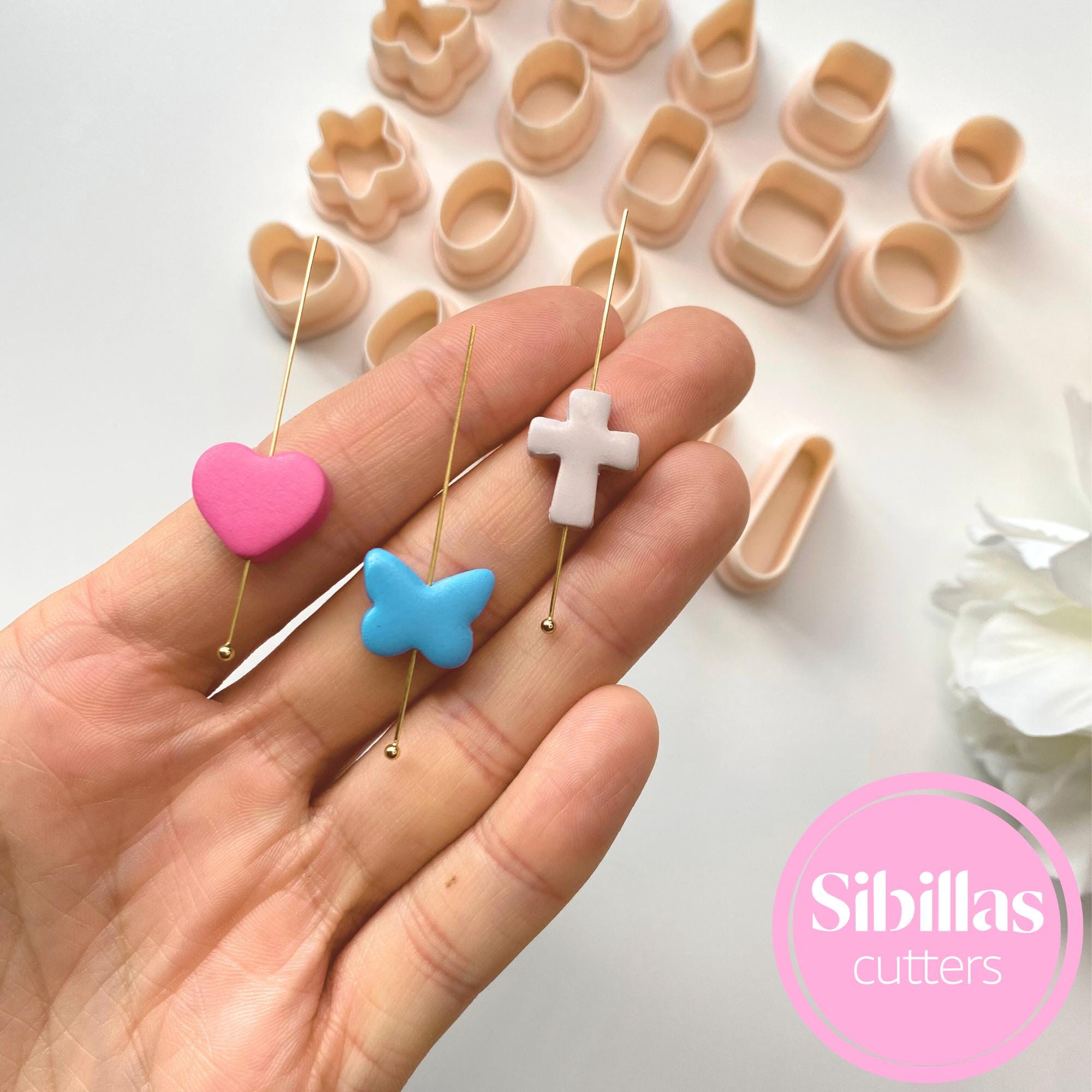 Polymer clay alphabet stamps - 6mm, Ceramic stamp initial, Lower case Letter Stamp Set for Clay - Pottery, Ceramics