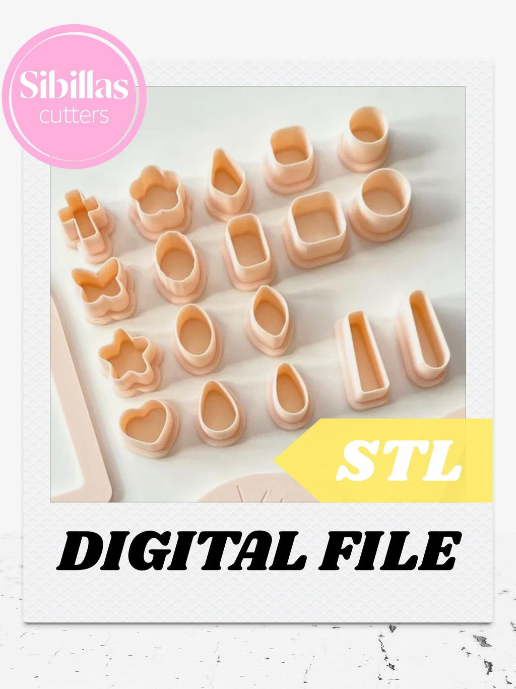Polymer Clay Bead Cutter STL Set – Clay cutter pack with tapered edges (Digital Download)