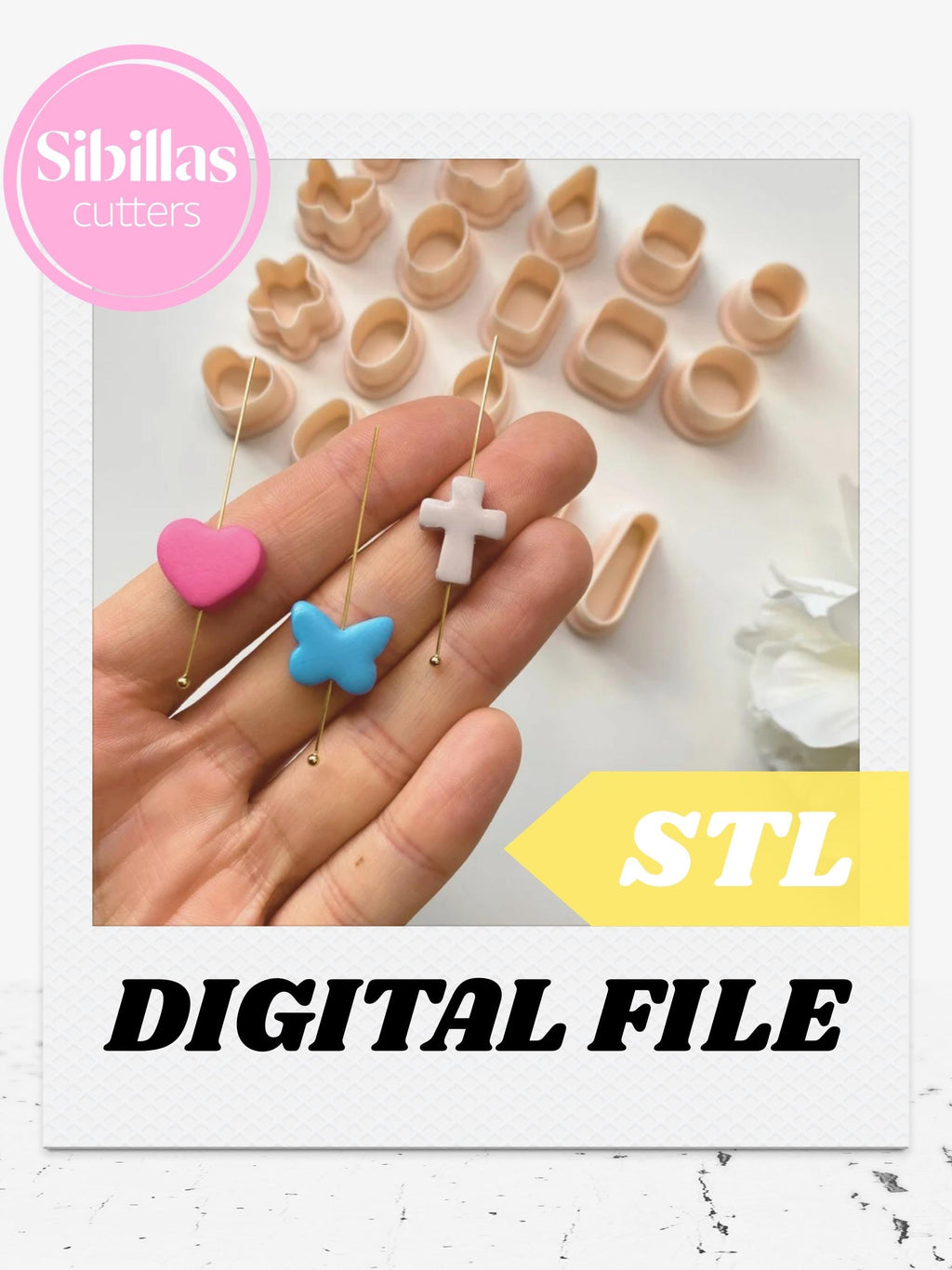 Polymer Clay Bead Cutter STL Set – Clay cutter pack with tapered edges (Digital Download)