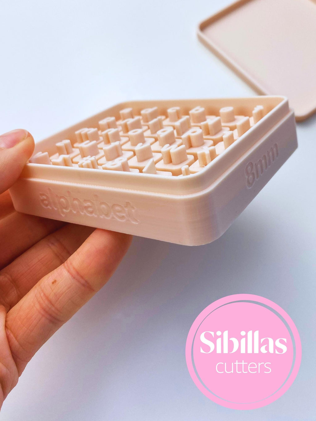 Lower case Letter Stamp Set: Polymer clay stamp letters 8mm-12mm