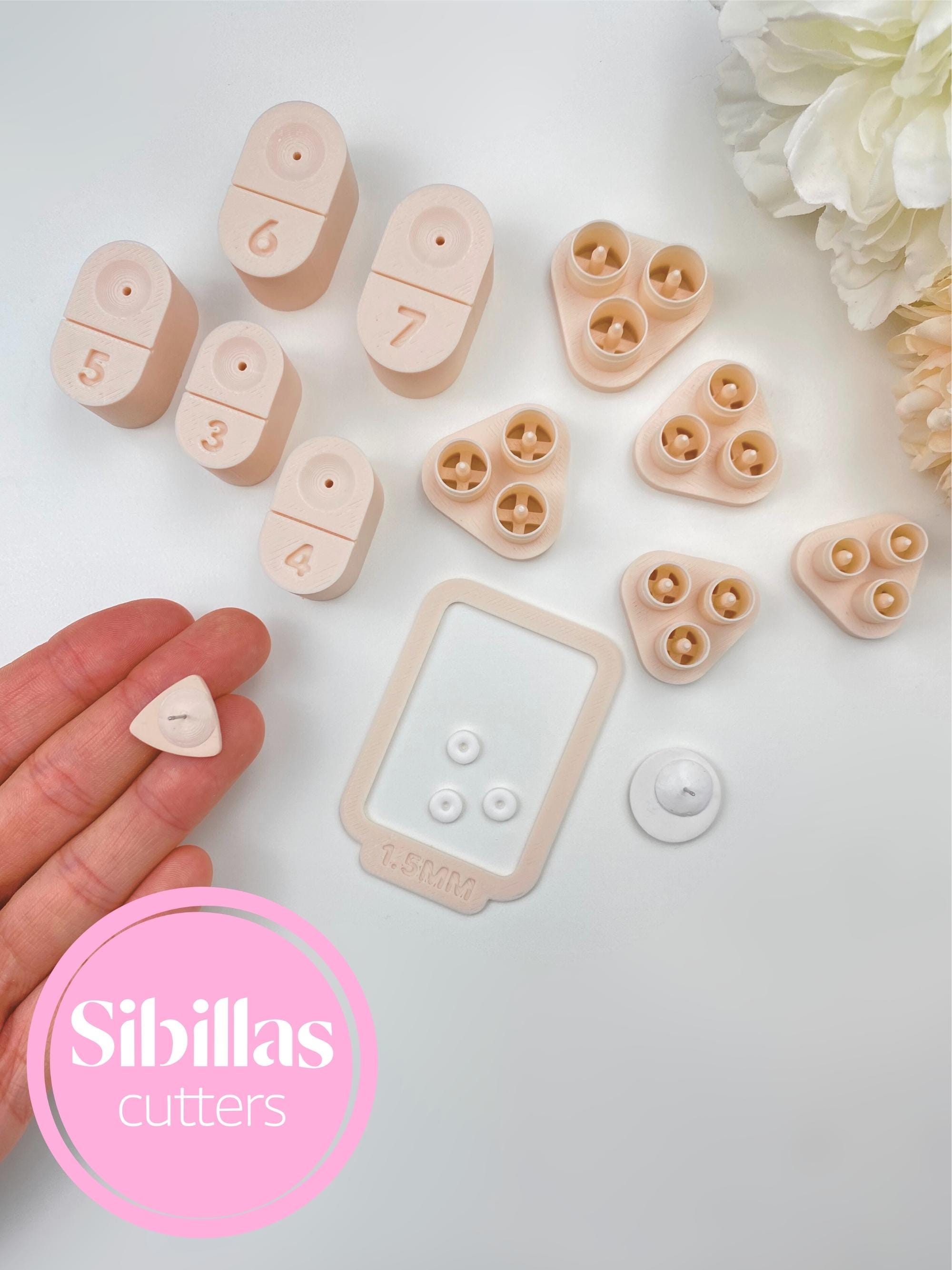 Post Embed Tool set: Make stud earrings for polymer clay