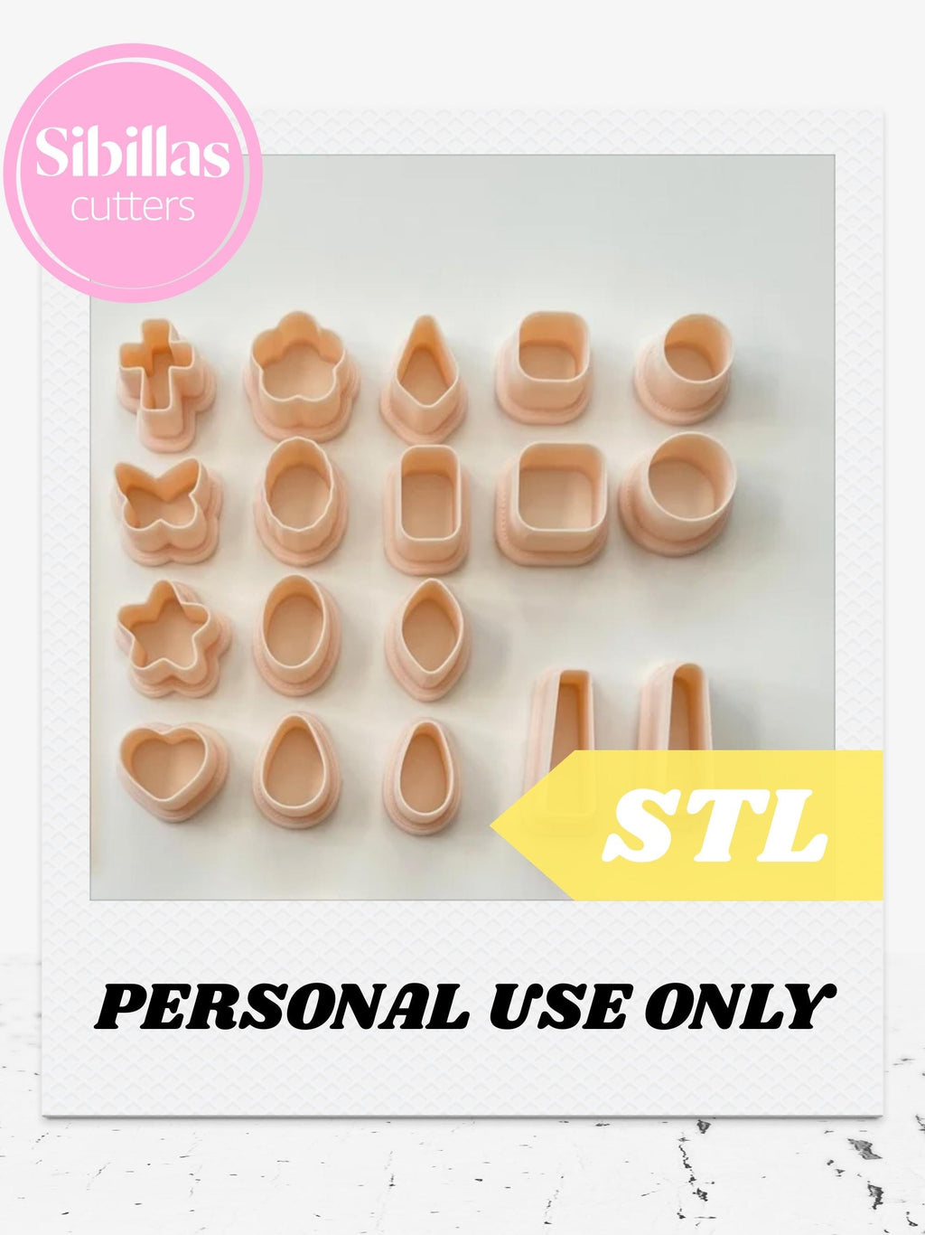 Polymer Clay Bead Cutter STL Set – Clay cutter pack with tapered edges (Digital Download)