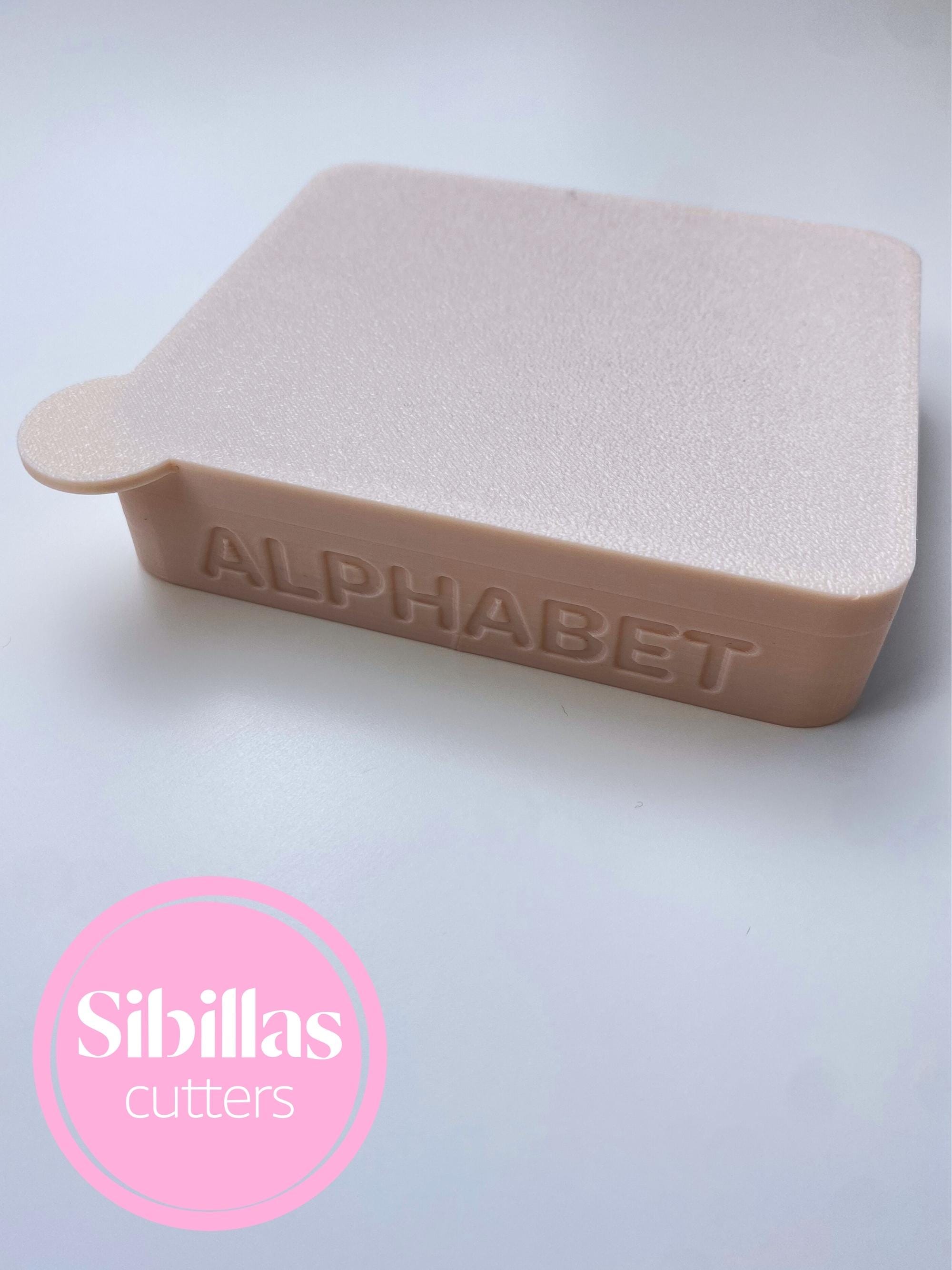 Polymer clay stamp letters: Uppercase stamp set 8mm-12mm