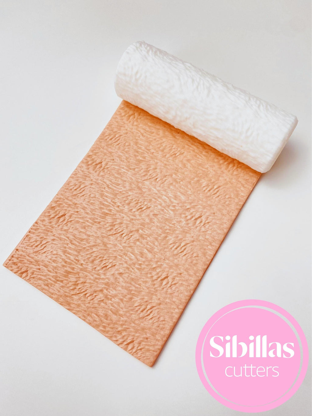 Fur texture roller: organic texture roller for polymer clay and ceramic