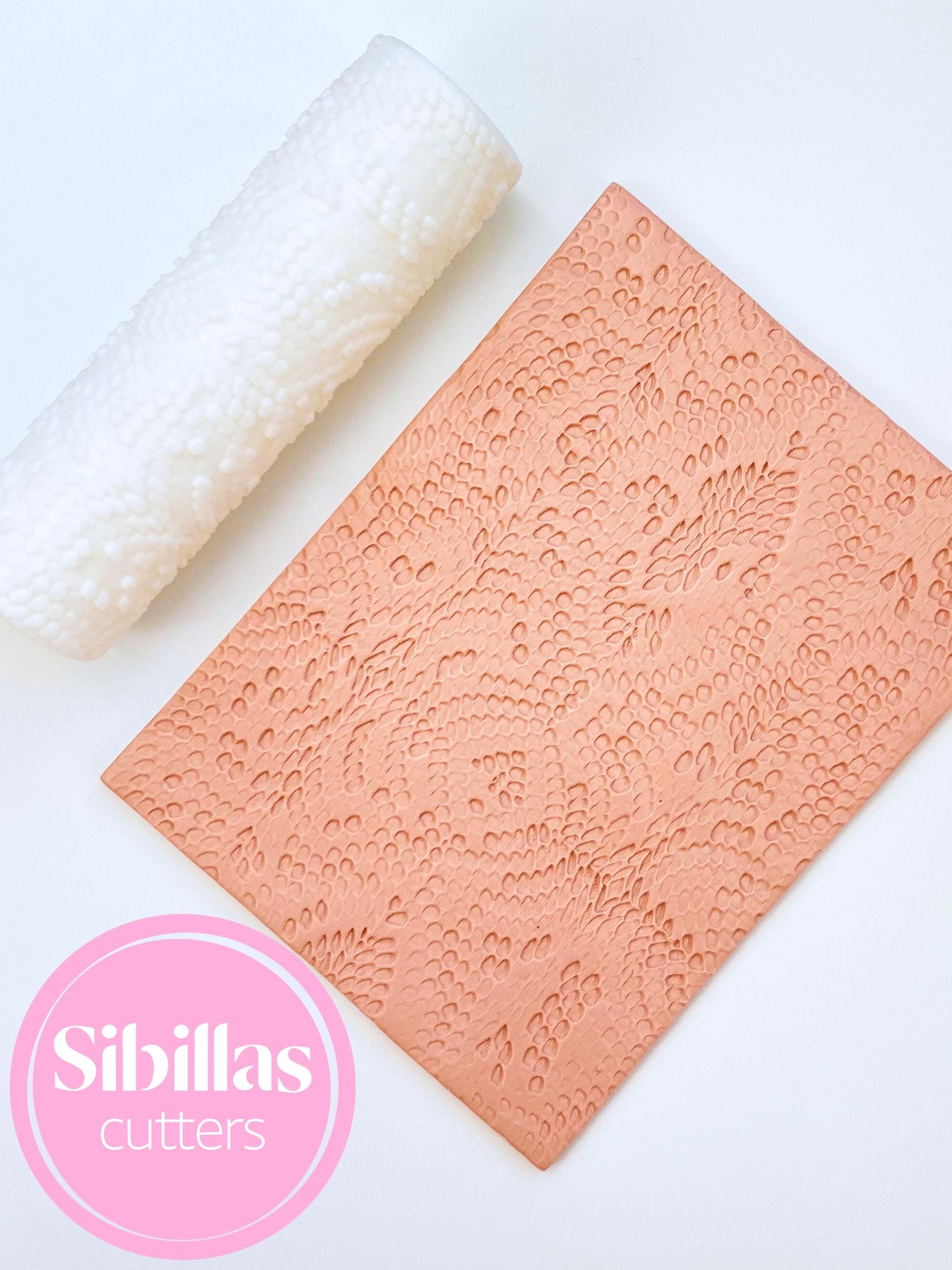Snake texture roller: reptile clay stamp for polymer clay and ceramic